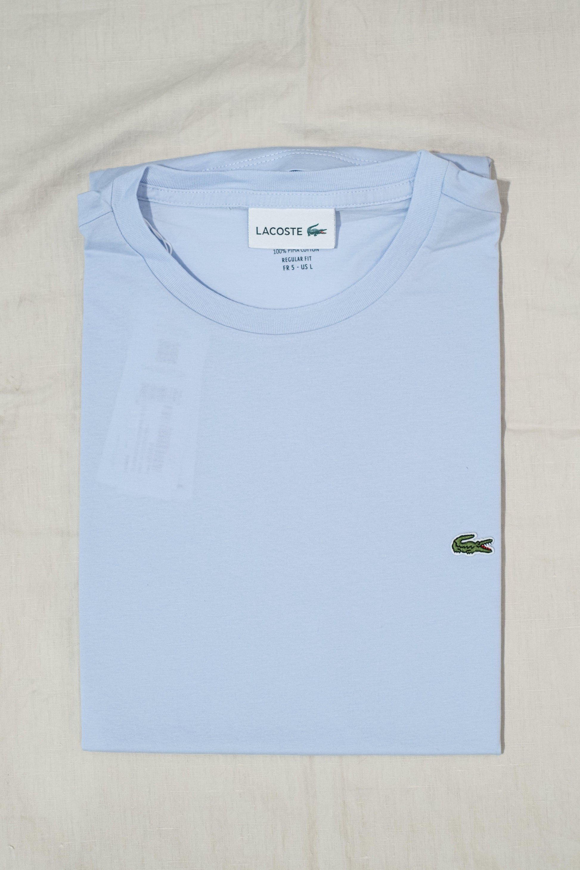 Gaffi Store 1966 T-shirt in Jersey Blu Chiaro Lacoste