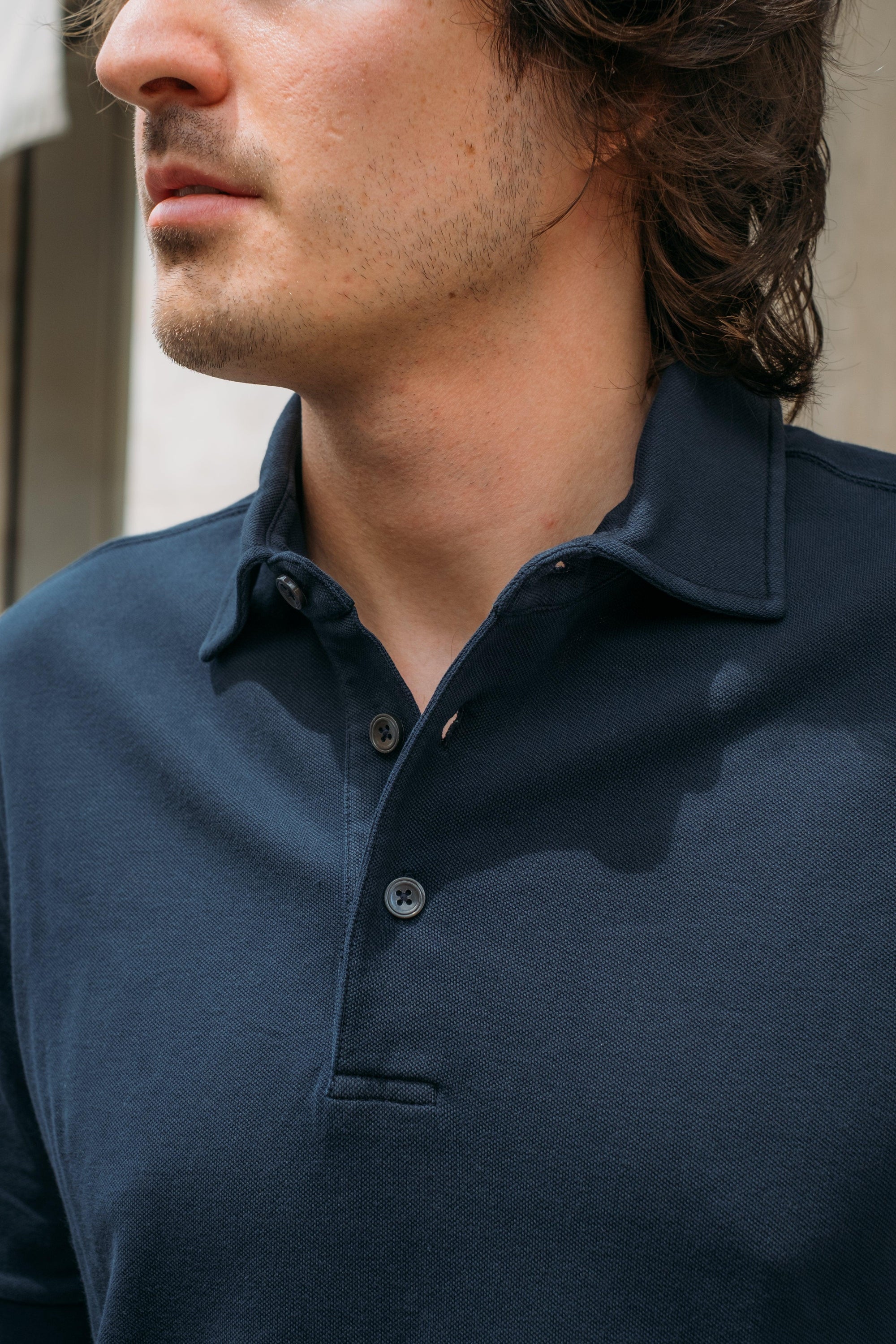 Gaffi Store 1966 Polo in Piquet Blu Navy Circolo 1901