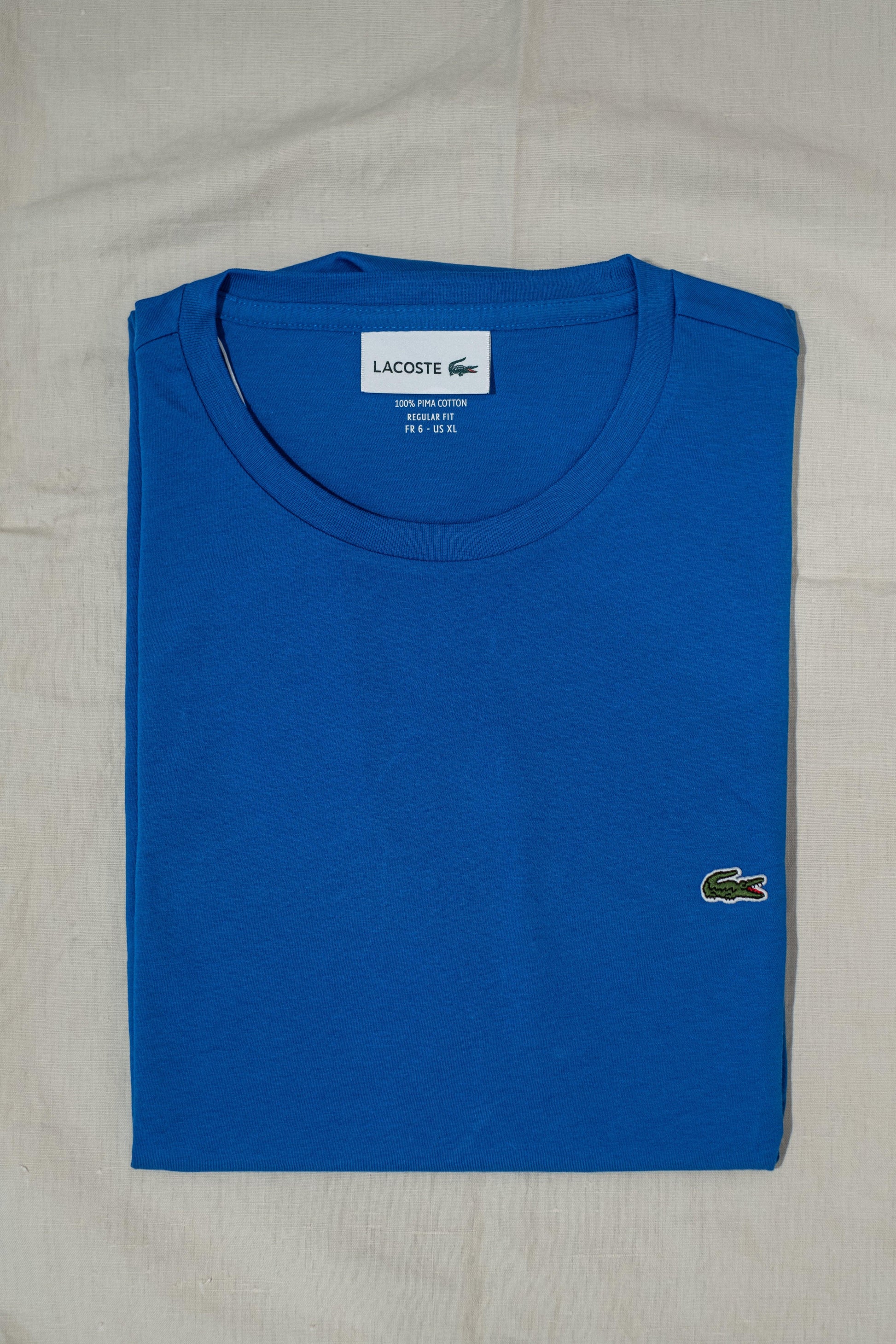 Gaffi Store 1966 T-shirt in Jersey Pima Blu/Azzurro Lacoste