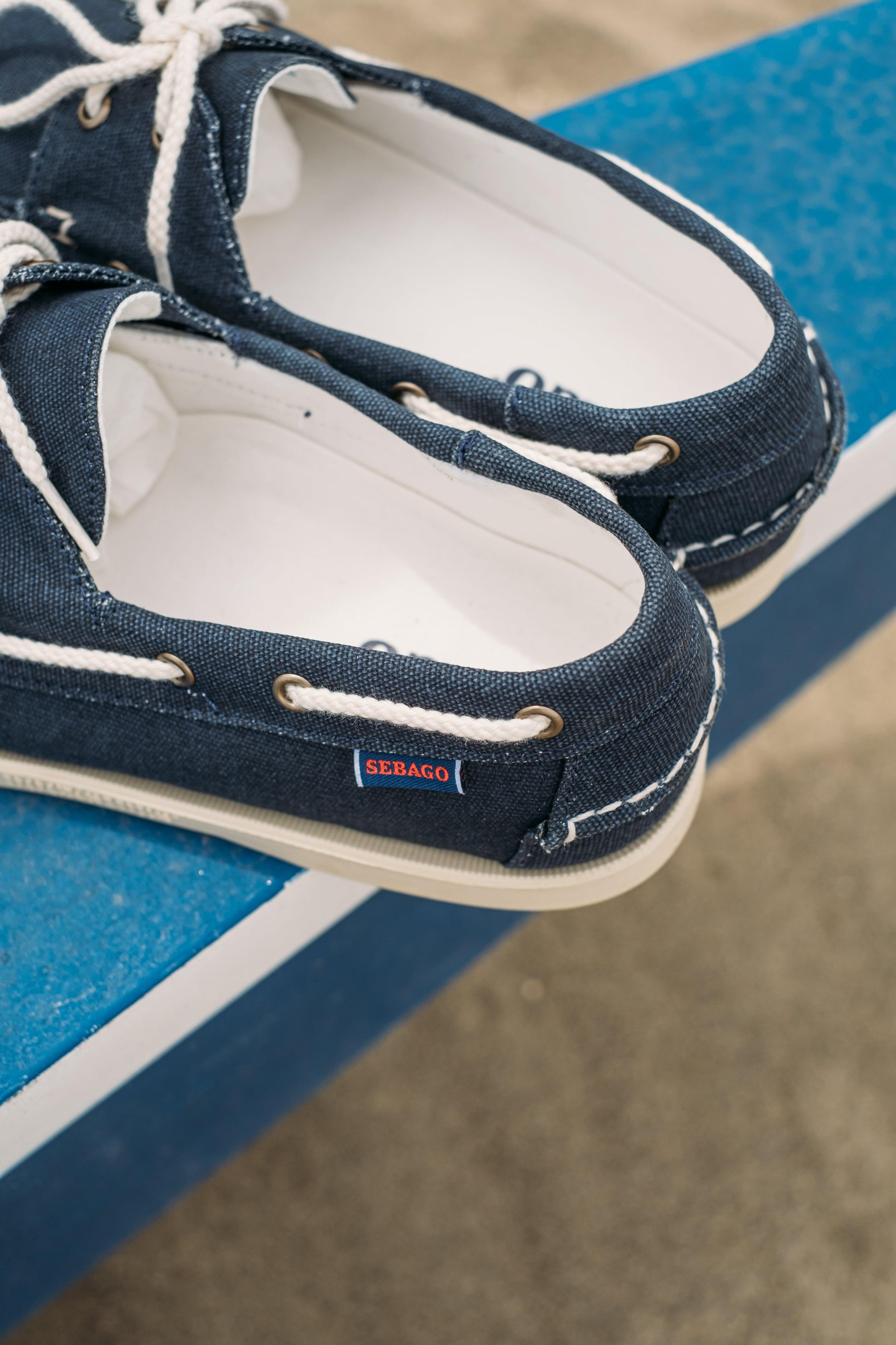 Gaffi Store 1966 Portland Washed Canvas Blue Navy Sebago