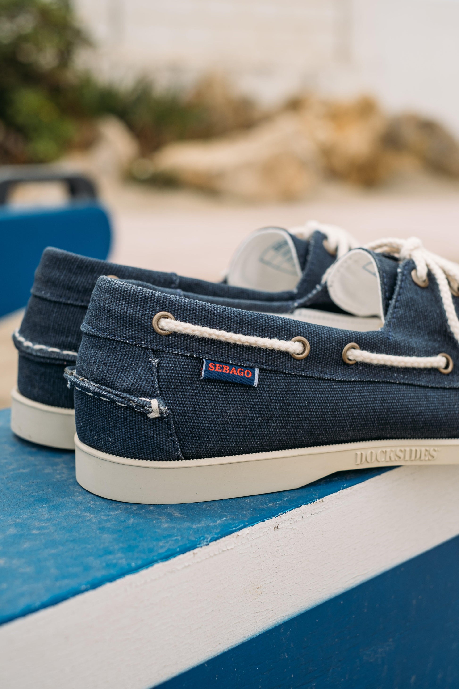 Gaffi Store 1966 Portland Washed Canvas Blue Navy Sebago