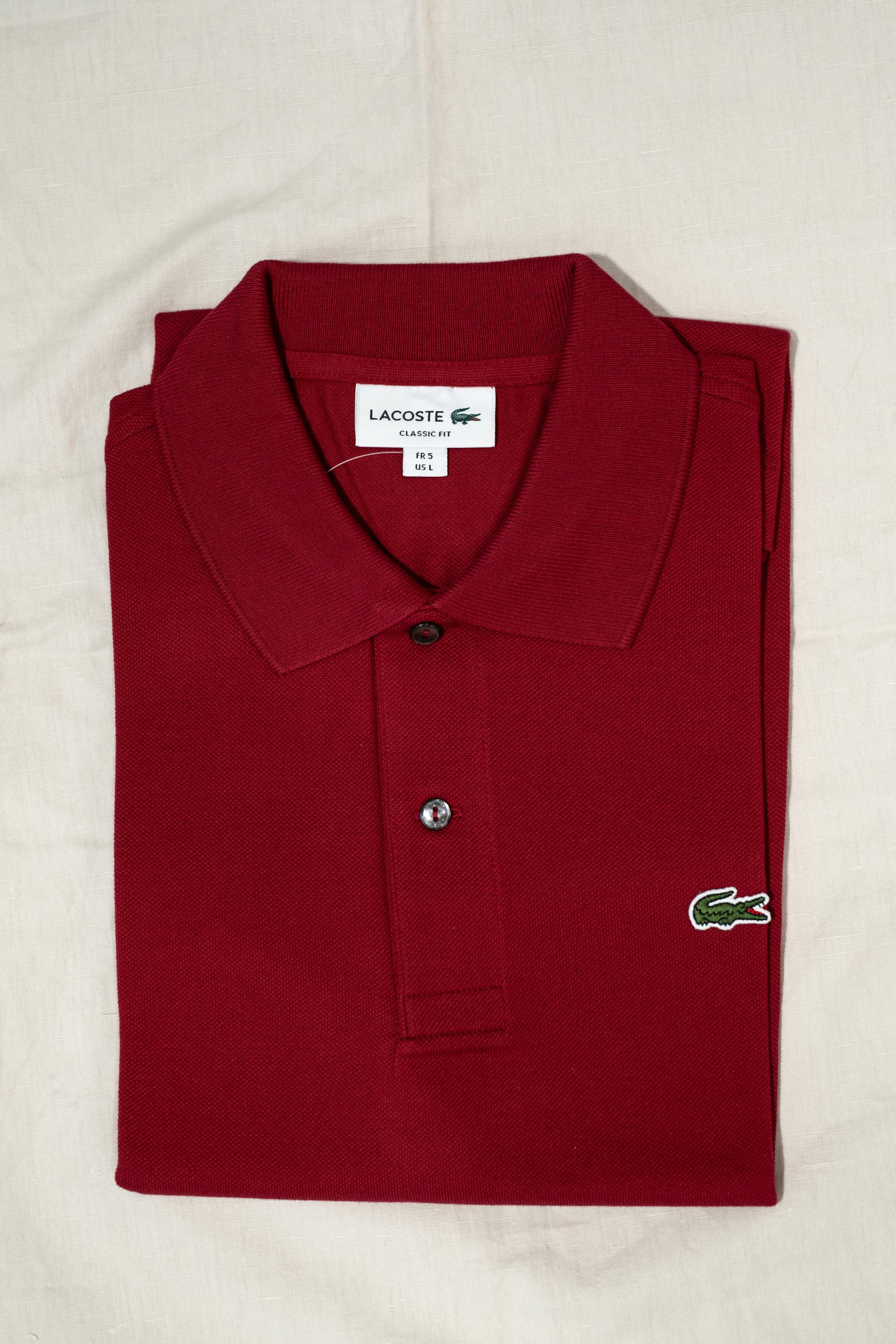 Gaffi Store 1966 Polo Originale L.12.12 Bordeaux Lacoste