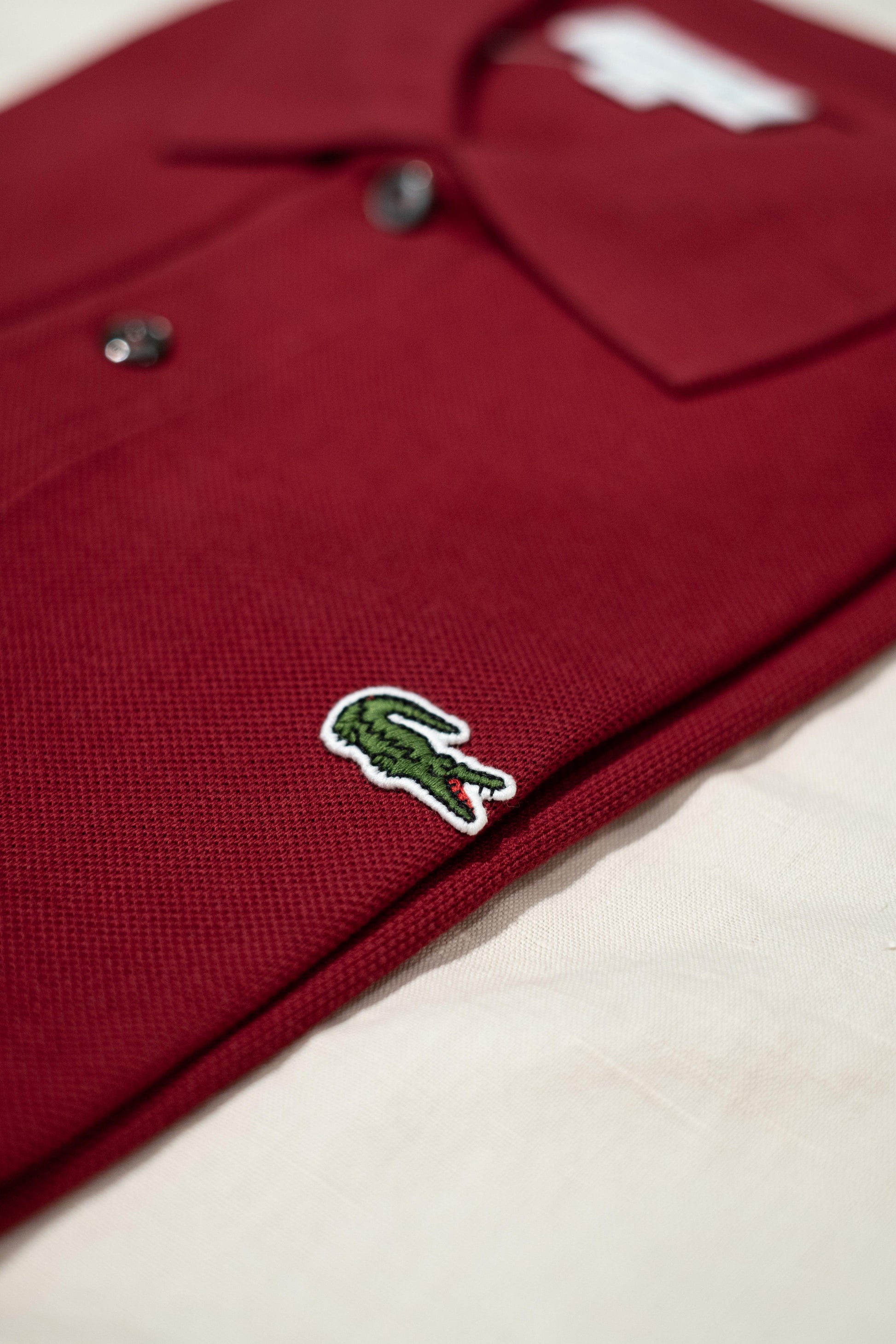 Gaffi Store 1966 Polo Originale L.12.12 Bordeaux Lacoste