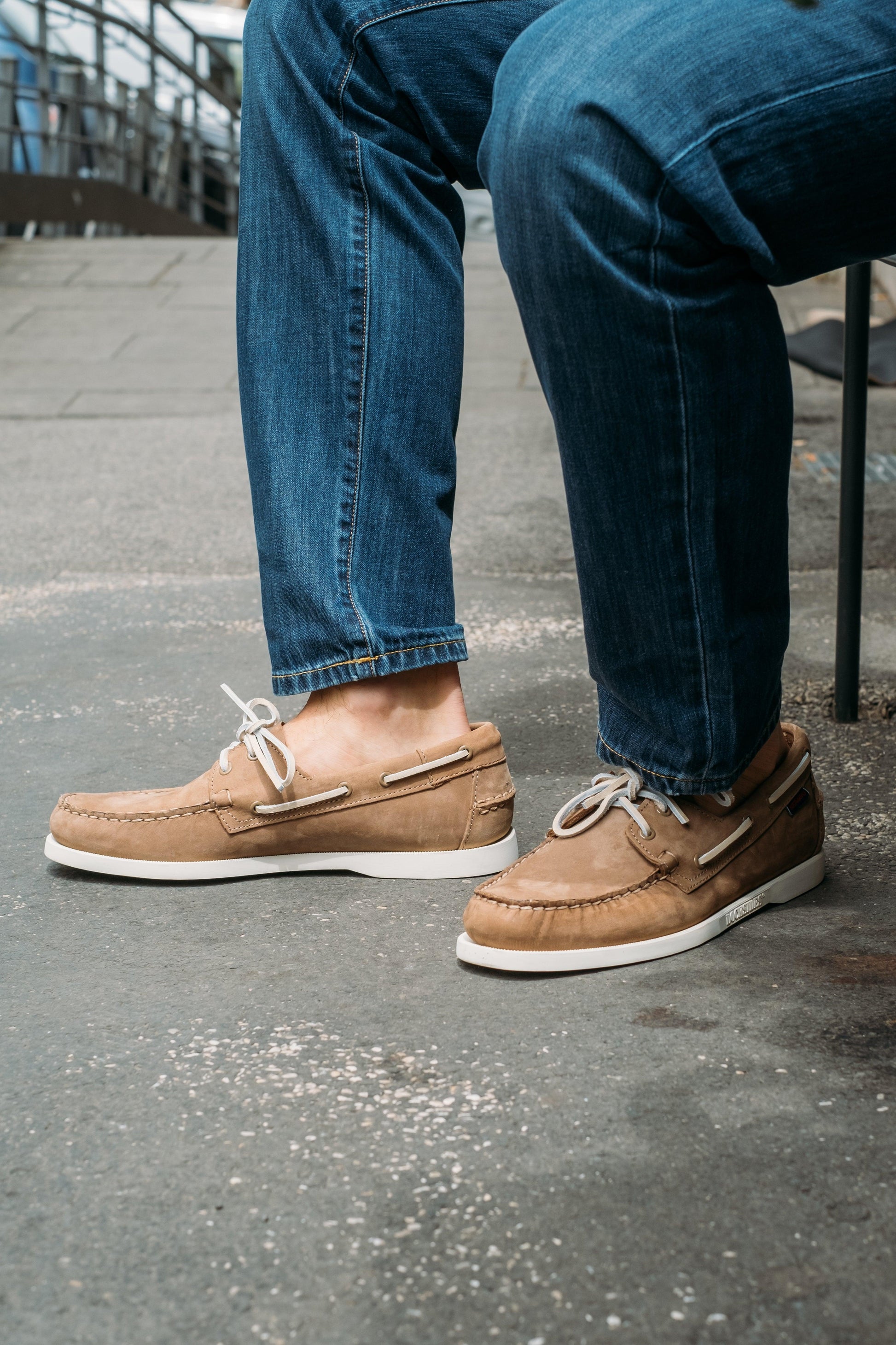 Gaffi Store 1966 Docksides Portland Nubuck Brown Taupe Sebago