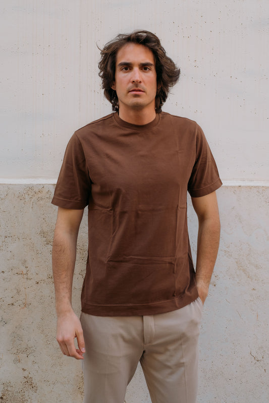Gaffi Store 1966 T-shirt in Jersey Cacao Circolo 1901
