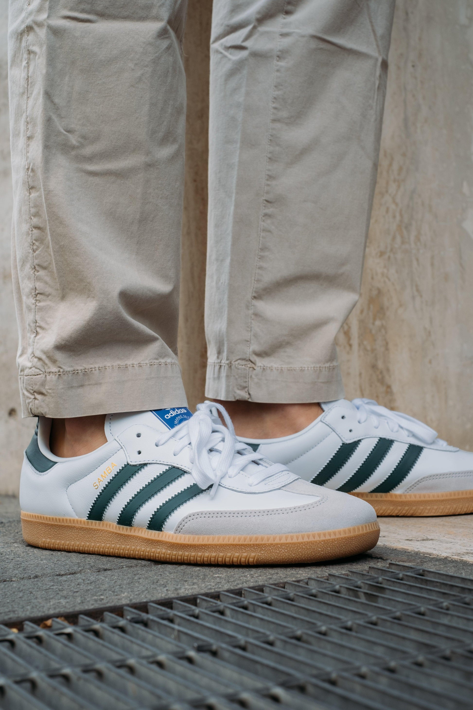 Gaffi Store 1966 Samba OG Cloud White/Collegiate Green Adidas