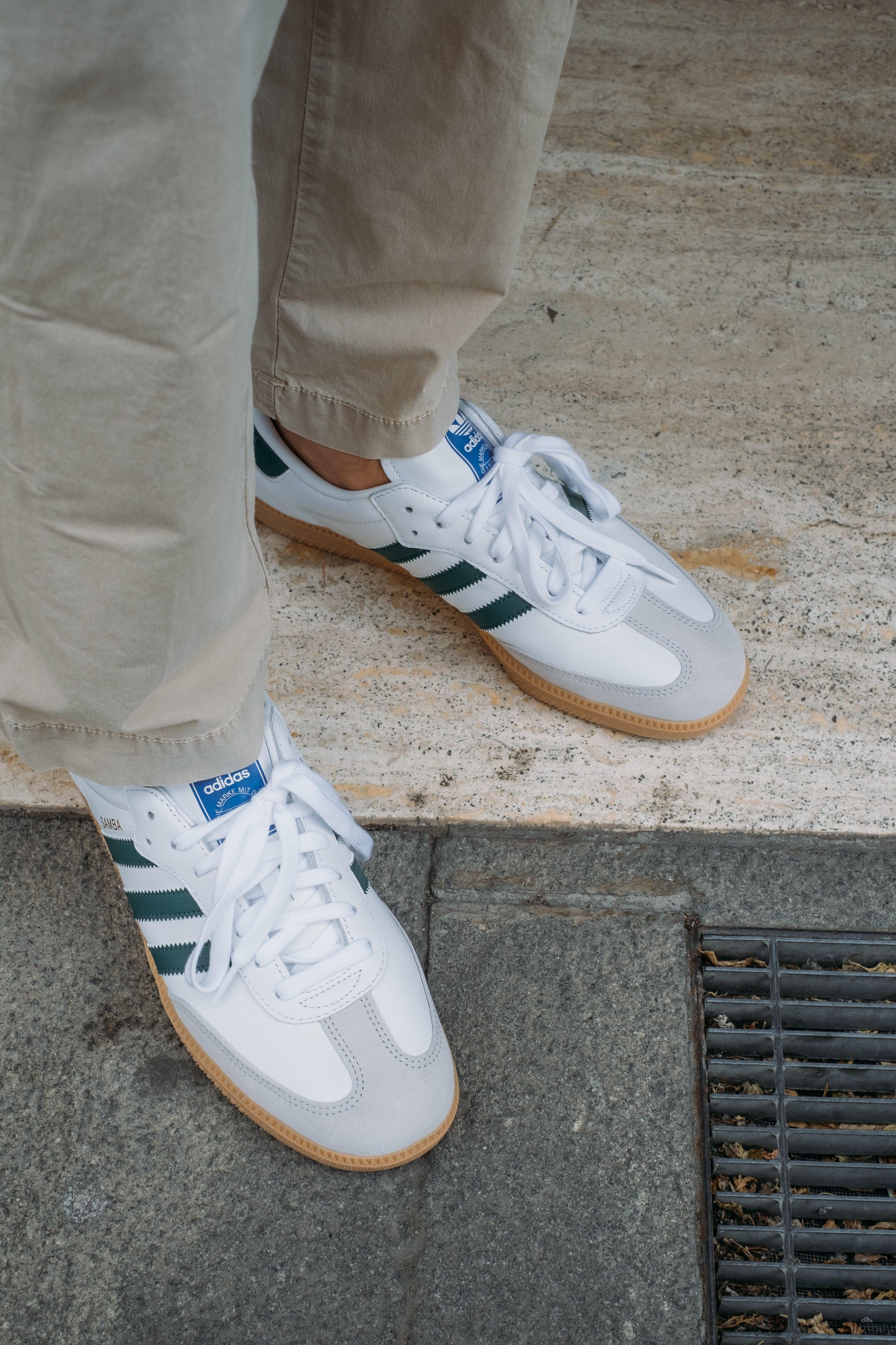 Gaffi Store 1966 Samba OG Cloud White/Collegiate Green Adidas