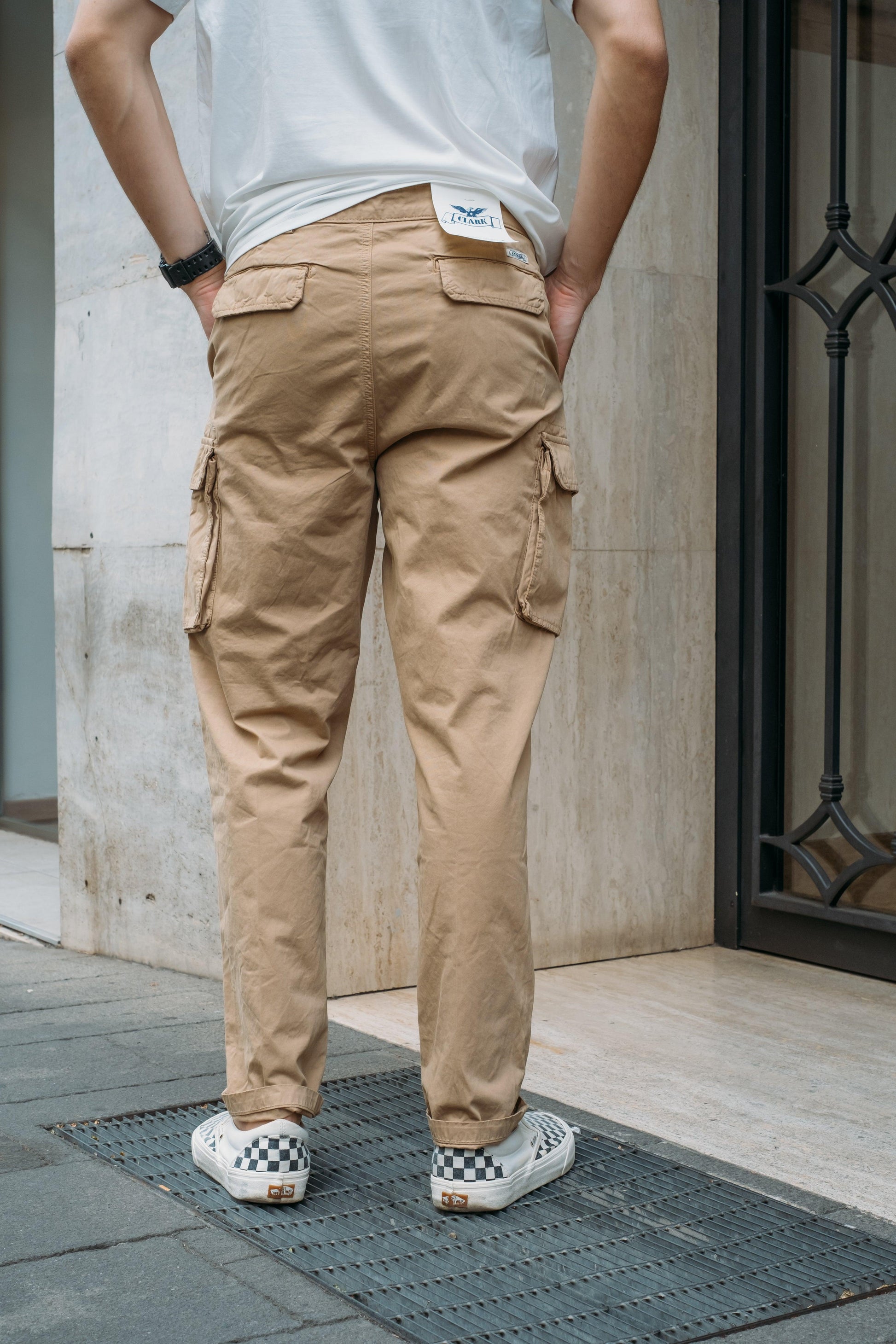 Gaffi Store 1966 Pantalone Cargo Over Khaki Clark