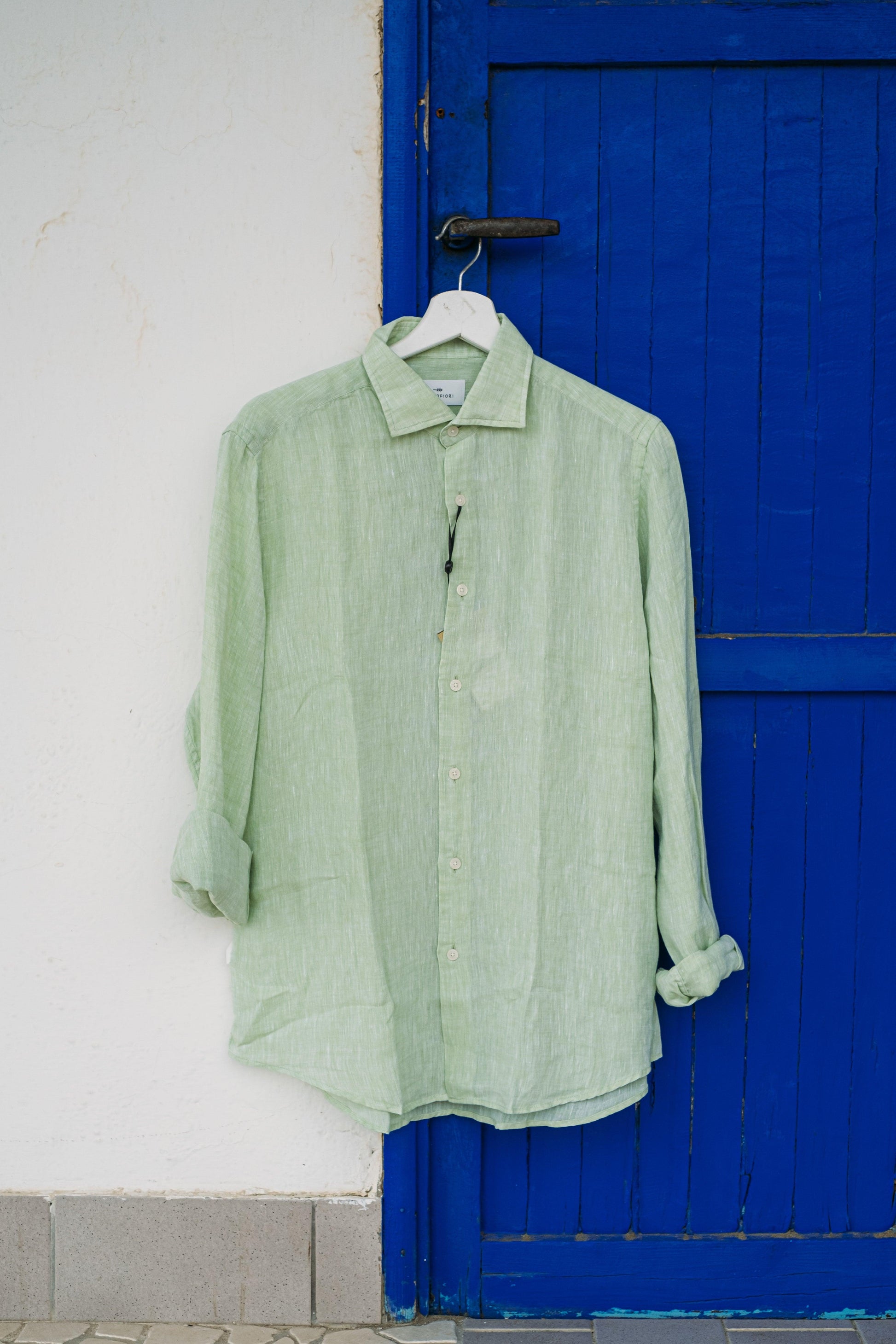 Gaffi Store 1966 Camicia in Lino Menta Portofiori