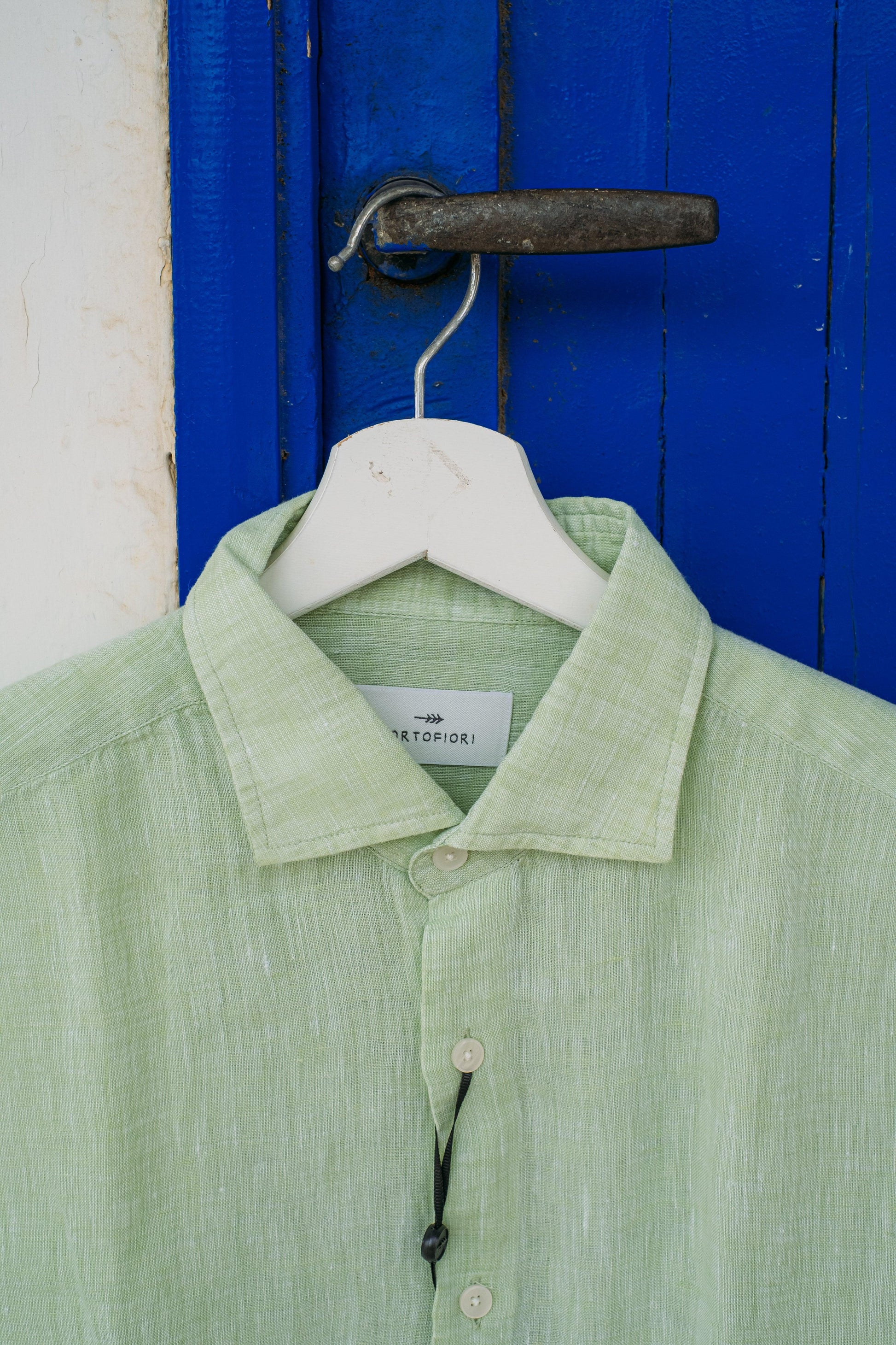 Gaffi Store 1966 Camicia in Lino Menta Portofiori