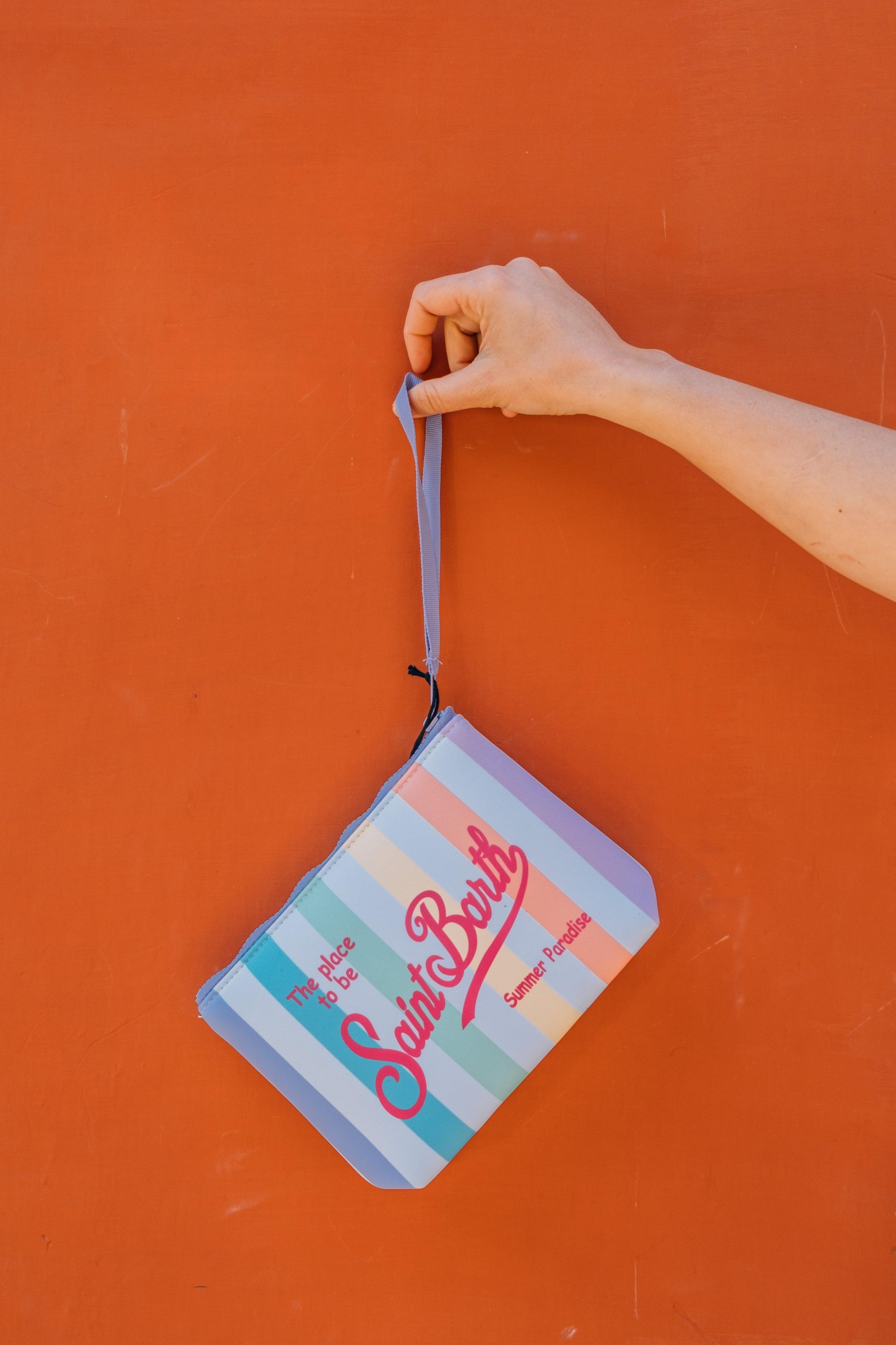 Gaffi Store 1966 Pochette Aline Stripes Pop Pastel Mc2 Saint Barth