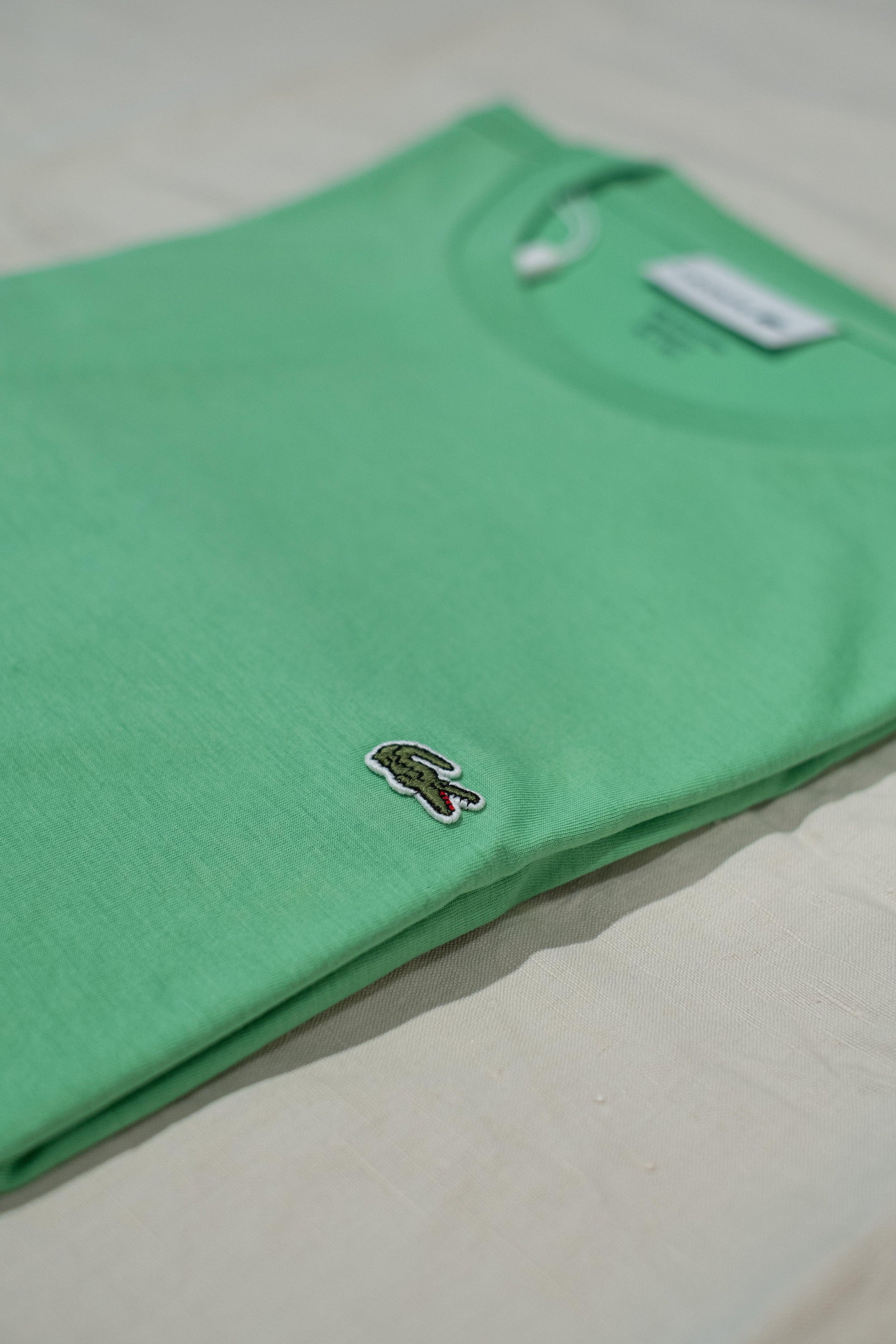 Gaffi Store 1966 T-shirt in Jersey Pima Verde Lime Lacoste