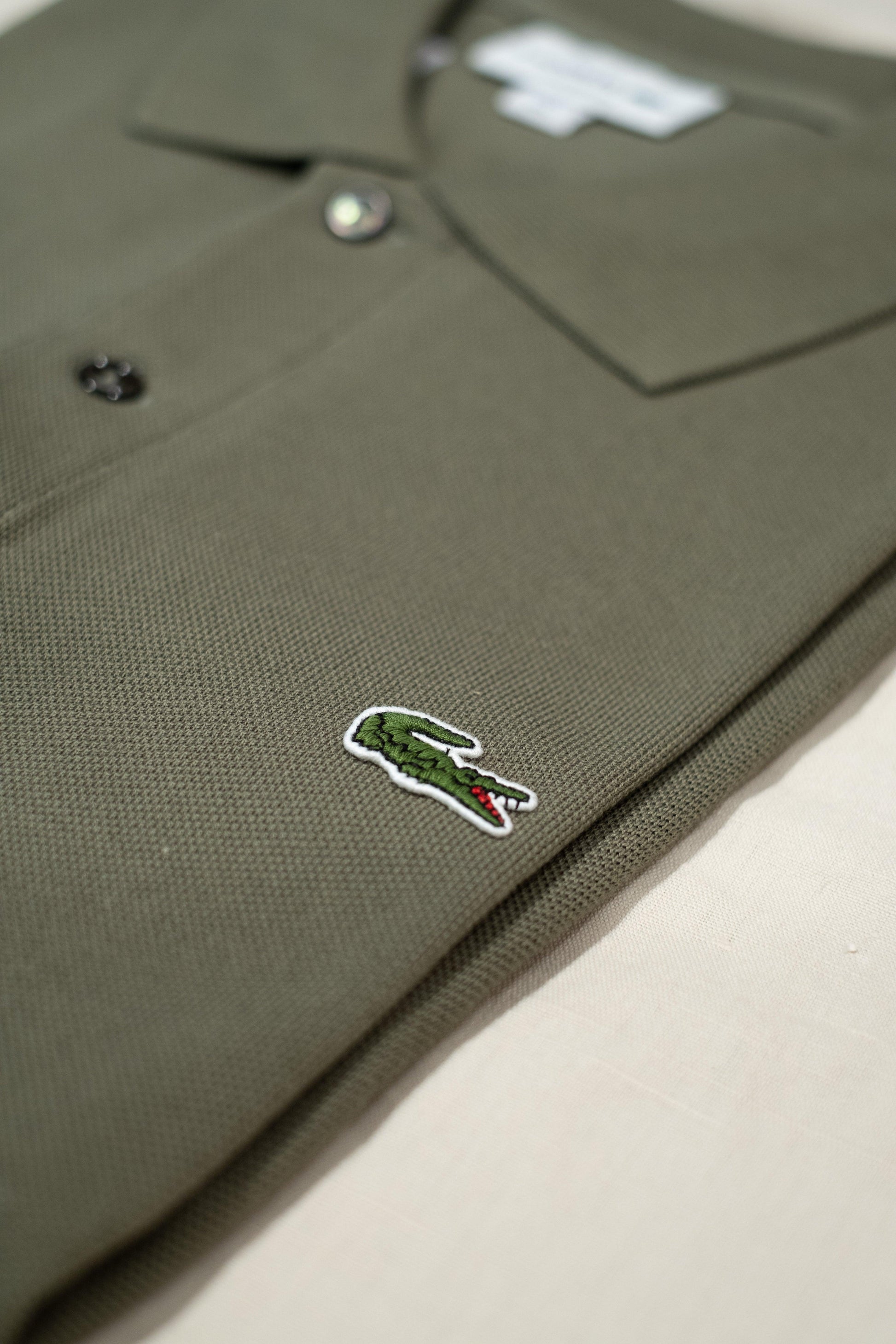 Gaffi Store 1966 Polo Originale L.12.12 Verde Cachi Lacoste