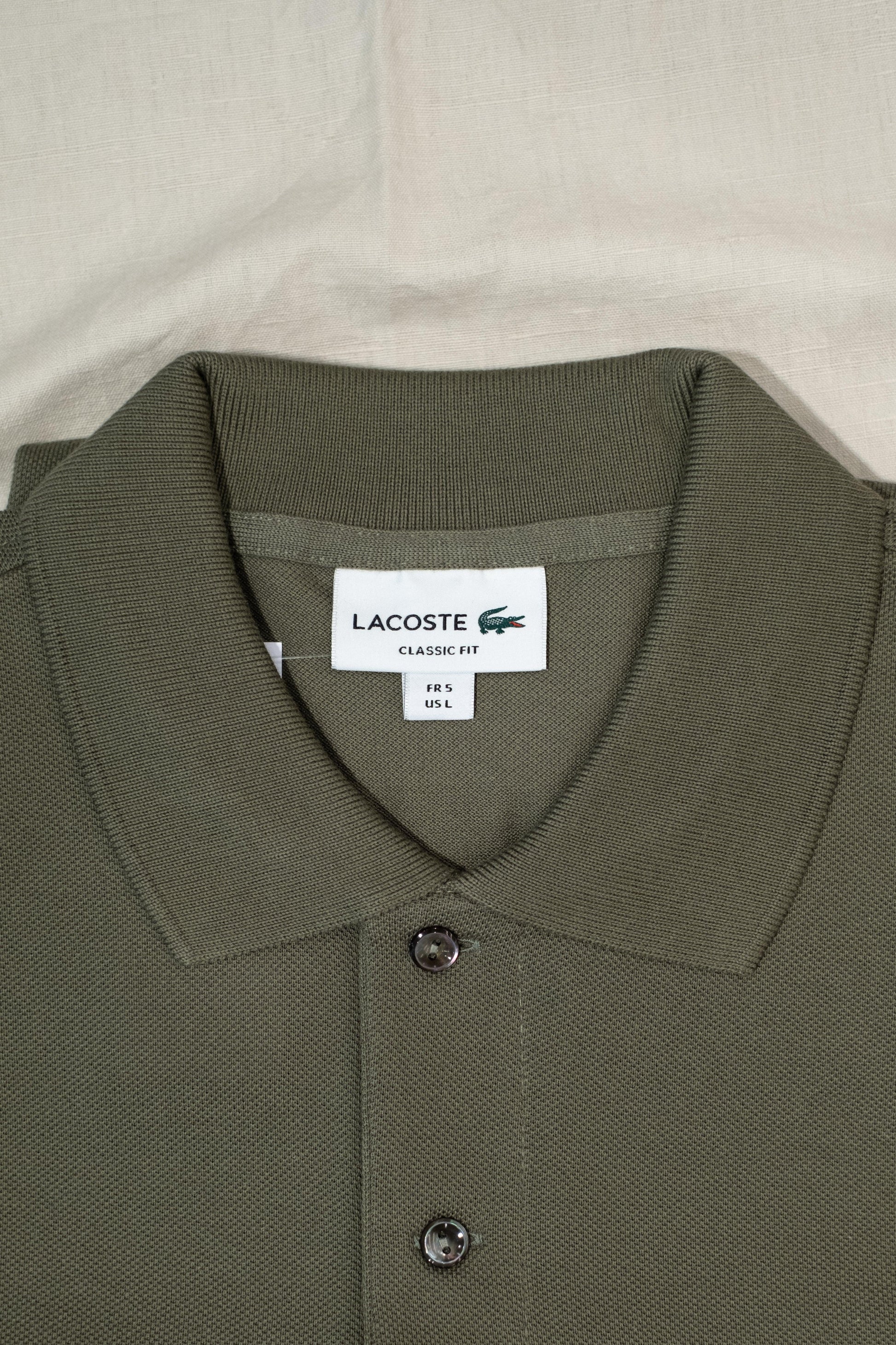 Gaffi Store 1966 Polo Originale L.12.12 Verde Cachi Lacoste