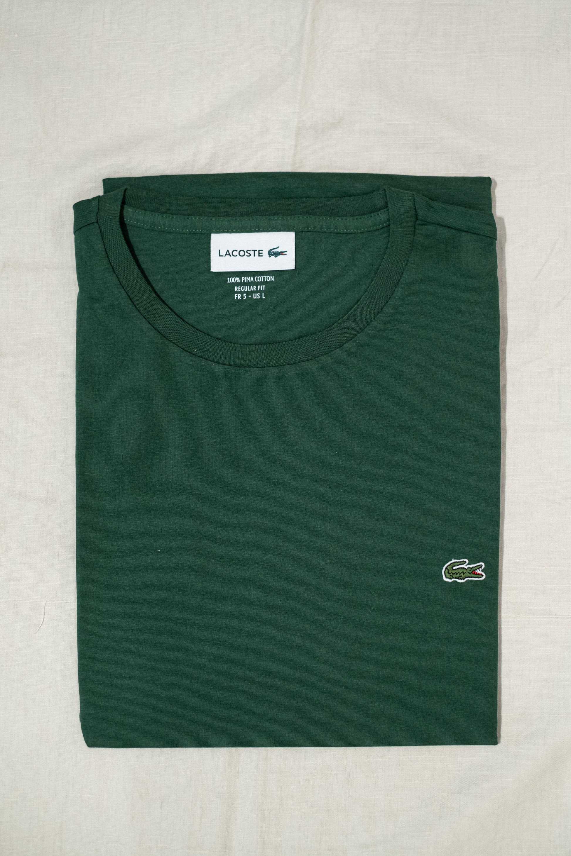 Gaffi Store 1966 T-shirt in Jersey Pima Verde Lacoste