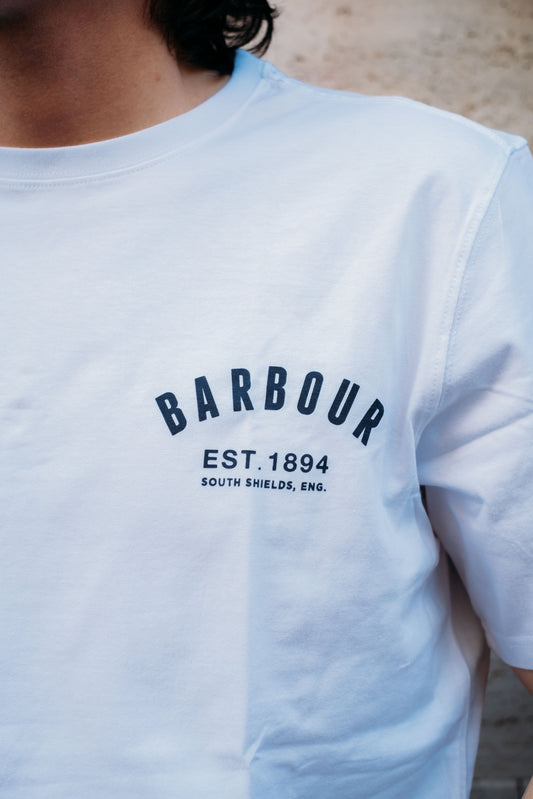Gaffi Store 1966 T-shirt Preppy White Barbour