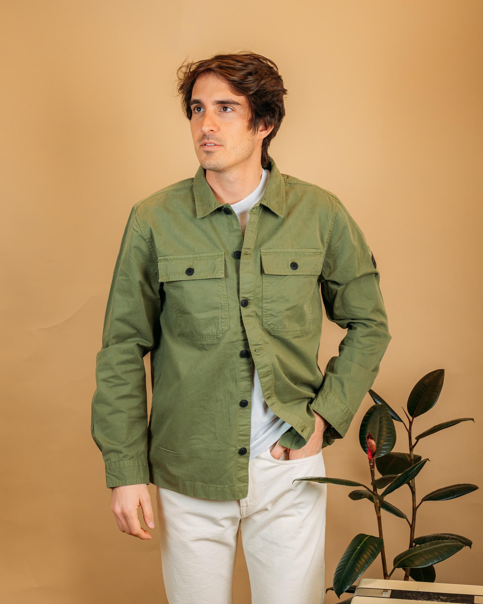 Overshirt Arlo Burnt Olive MOS0390 OL39 Barbour International 