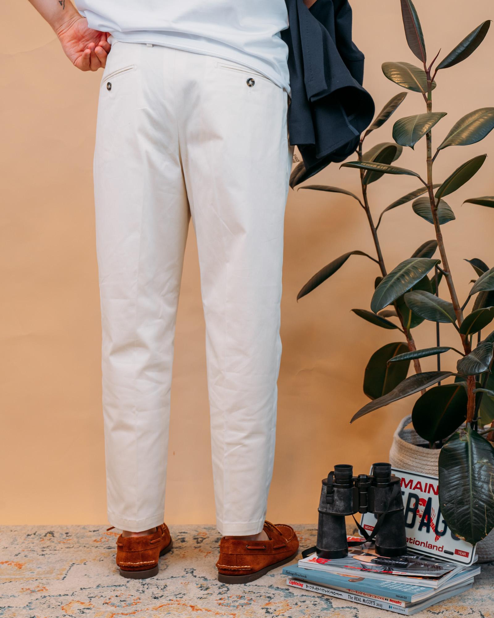 Pantaloni Tirana Panna GATIR7845S26 009 Gaffi 