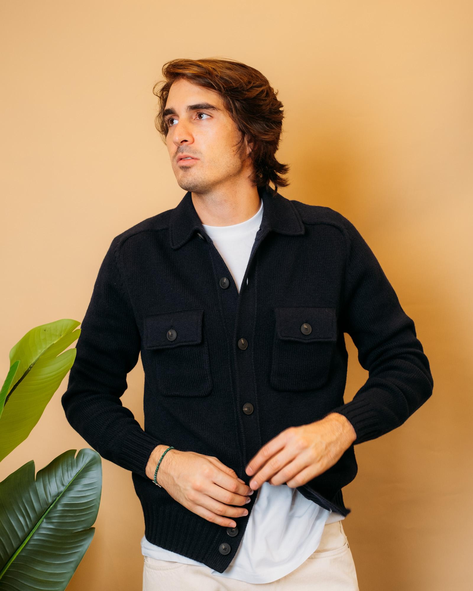 Overshirt in Lana 13109 598 Gran Sasso 