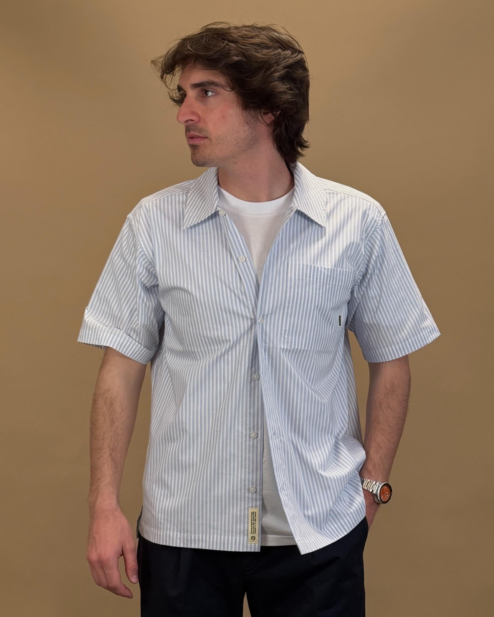 Wbbanks Stripe Shirt 2516-725 380 Woodbird 