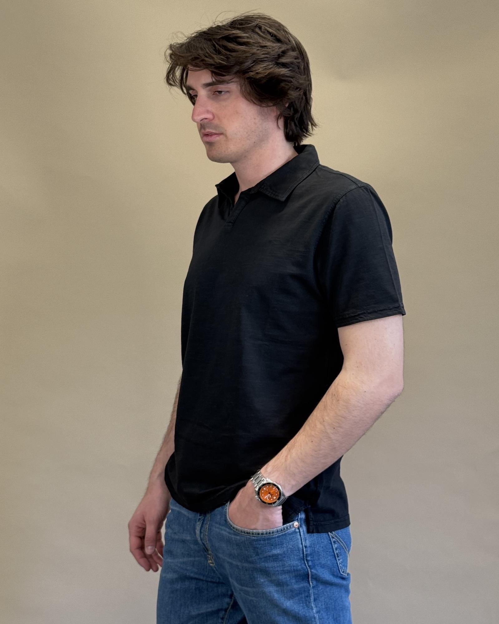 Polo in Cotone Fiammato BLKM2006 BL Bl'ker