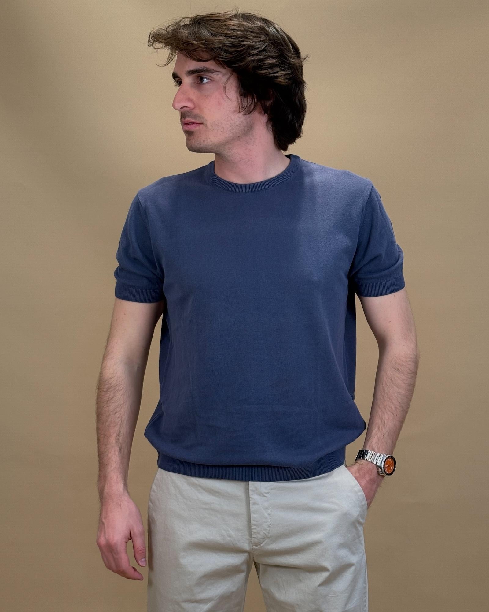 T-shirt Crepe in Filo 56063S 260 Gaffi