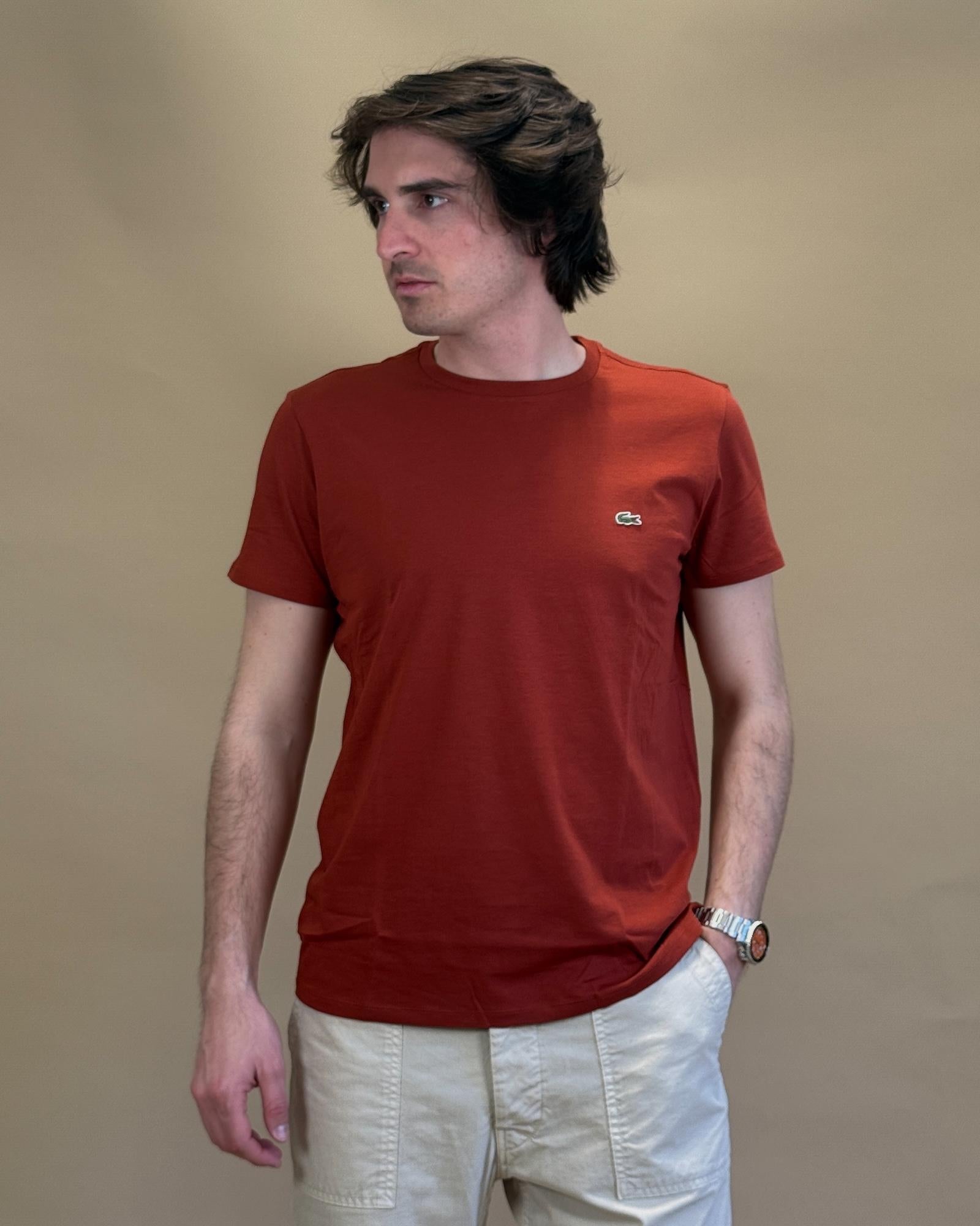 T-shirt in Cotone TH6709 AFS Lacoste 