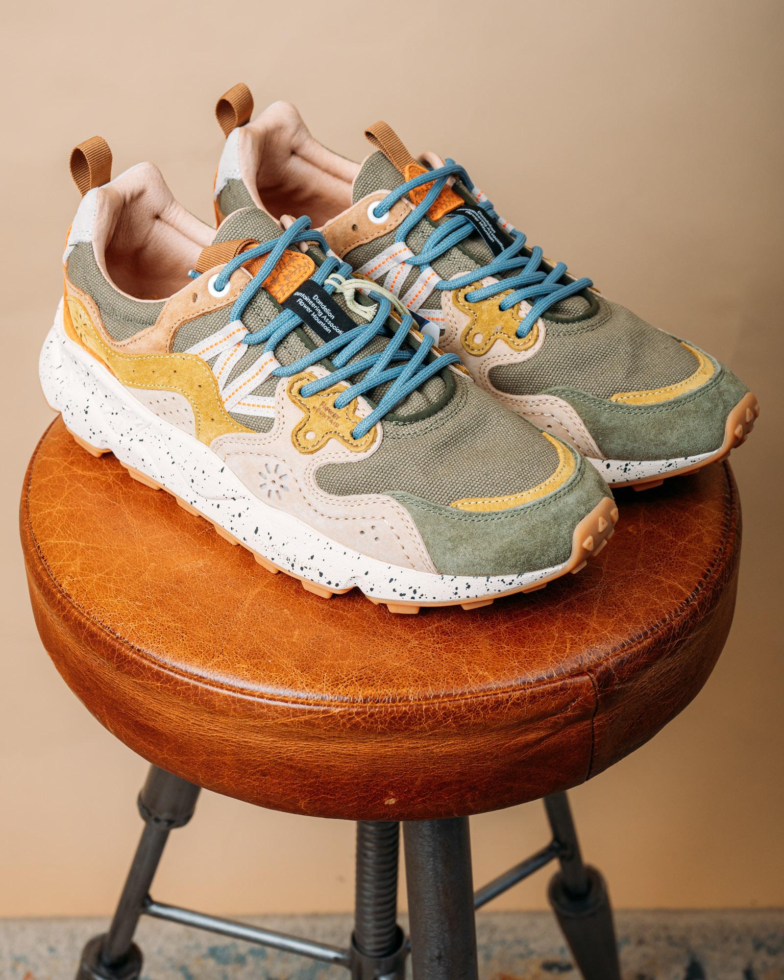 Sneakers Yamano 3 Militare-Taupe 001201781838 IF06 Flower Mountain 