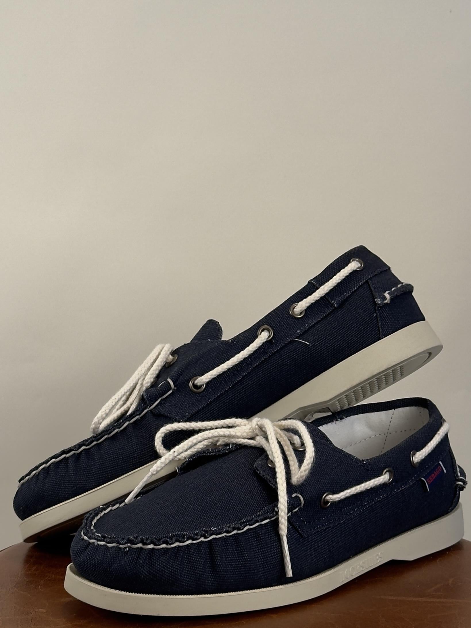 Portland Washed Canvas 6117KW908 BLUE NAVY Sebago 