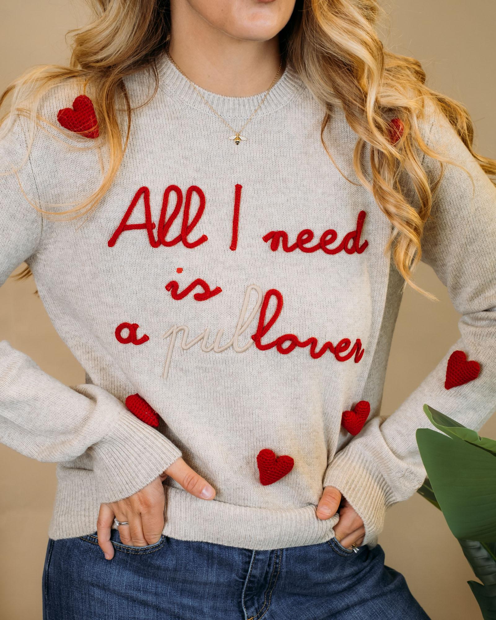 Sweater "All i need is a pullover" NEWQUEEN 00671I MC2 Saint barth 