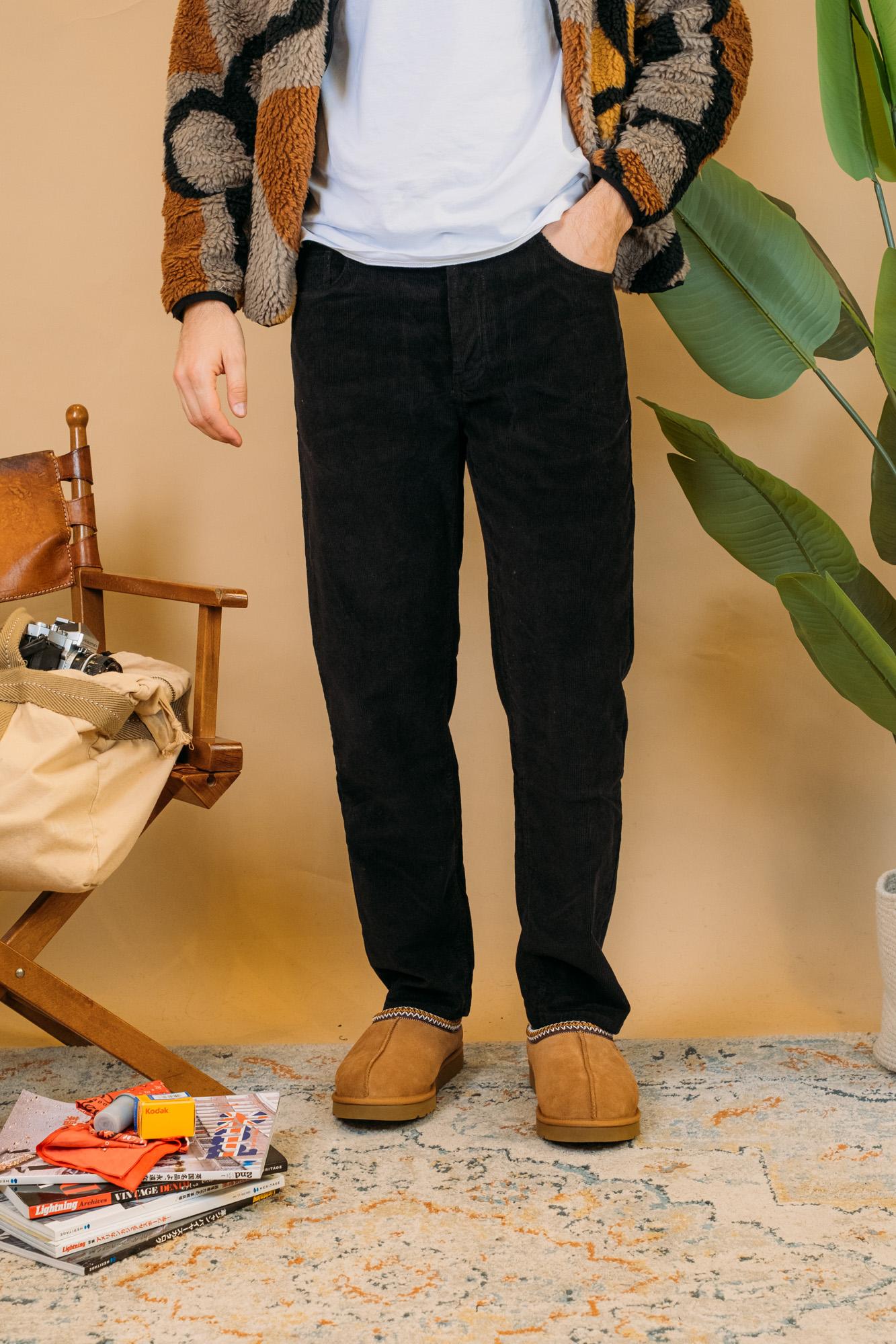 Pant Cambridge Corduroy CAMBRIDGEP NERO Wooden 