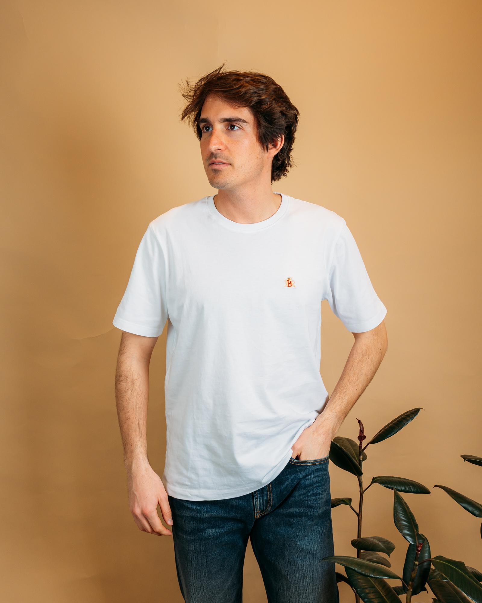 T-shirt Icon Logo Tee Bone White BRTEE0029 8011 Baracuta 