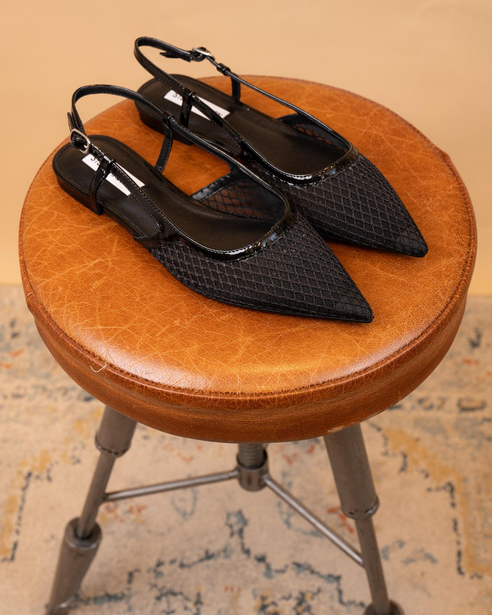 Ballerina Slingshot Black SMSSLINGSHOT M_00E Steve Madden 