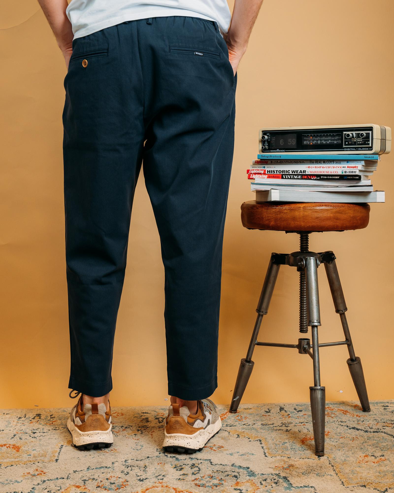 Pantalone Osaka Pence Blu OSAKA BL Wooden 