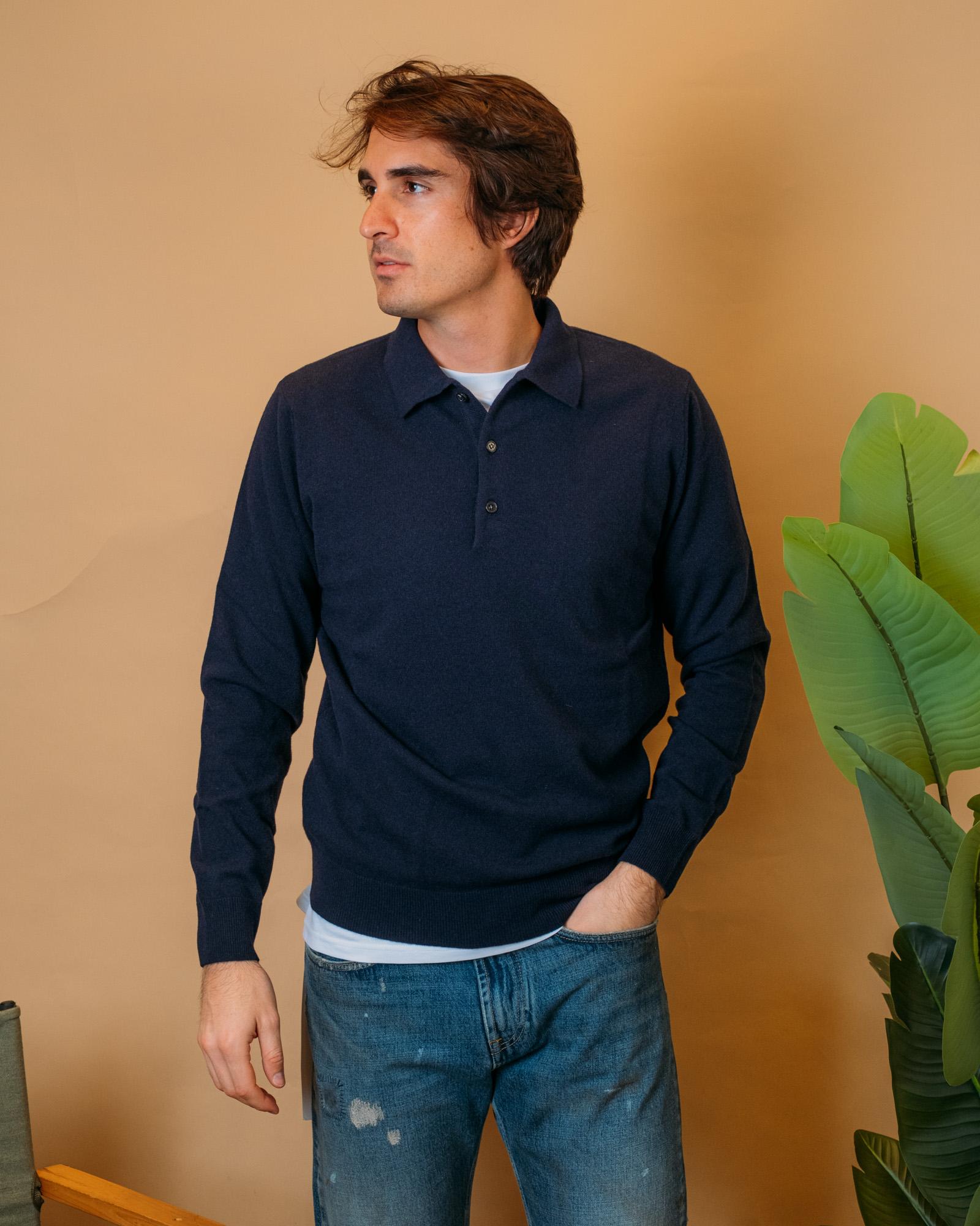 Polo in Lana e Cashmere 1859102 442 Gaffi 
