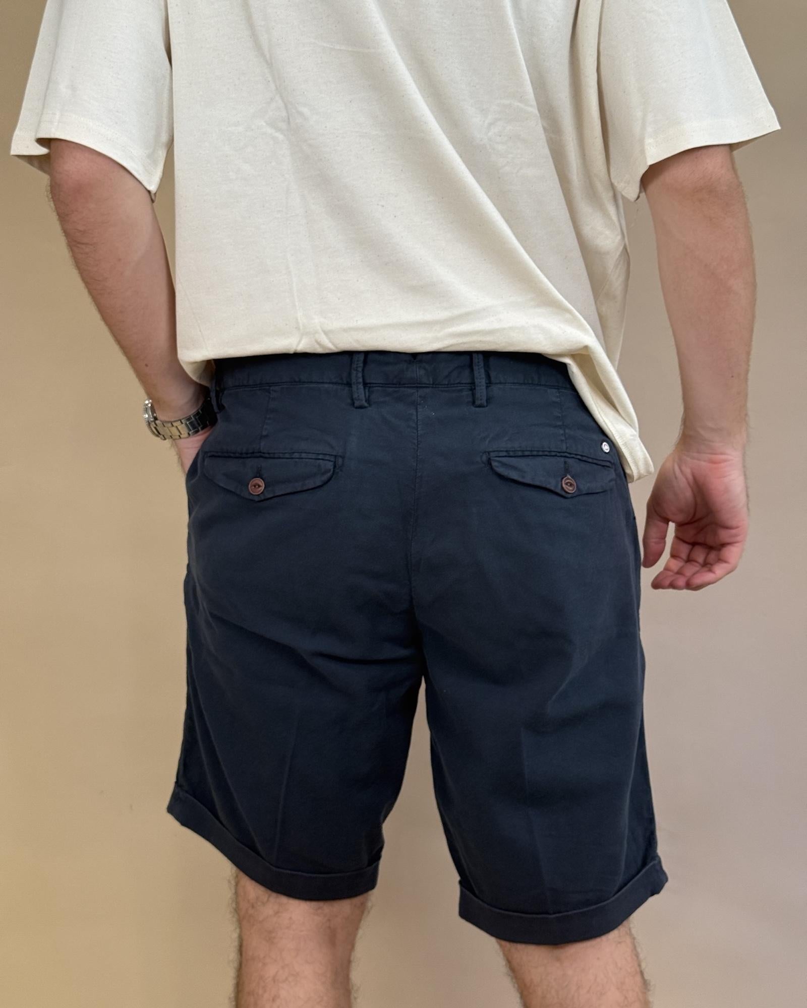 Bermuda Lino Dark Navy ARANLINO D.N Modfitters 