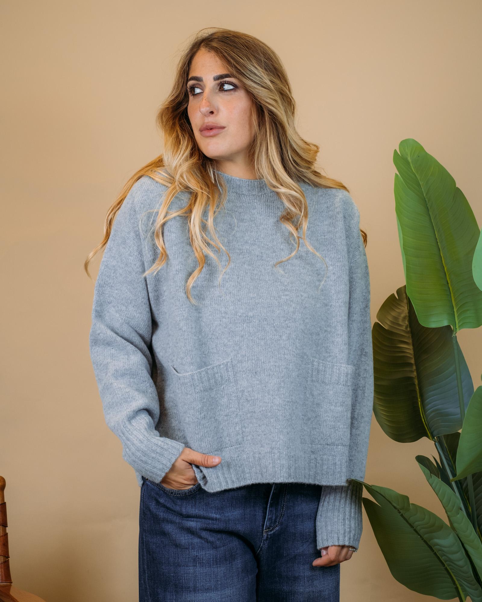 Maglia Taschini Melange Scuro 255C8115 016 Anis 