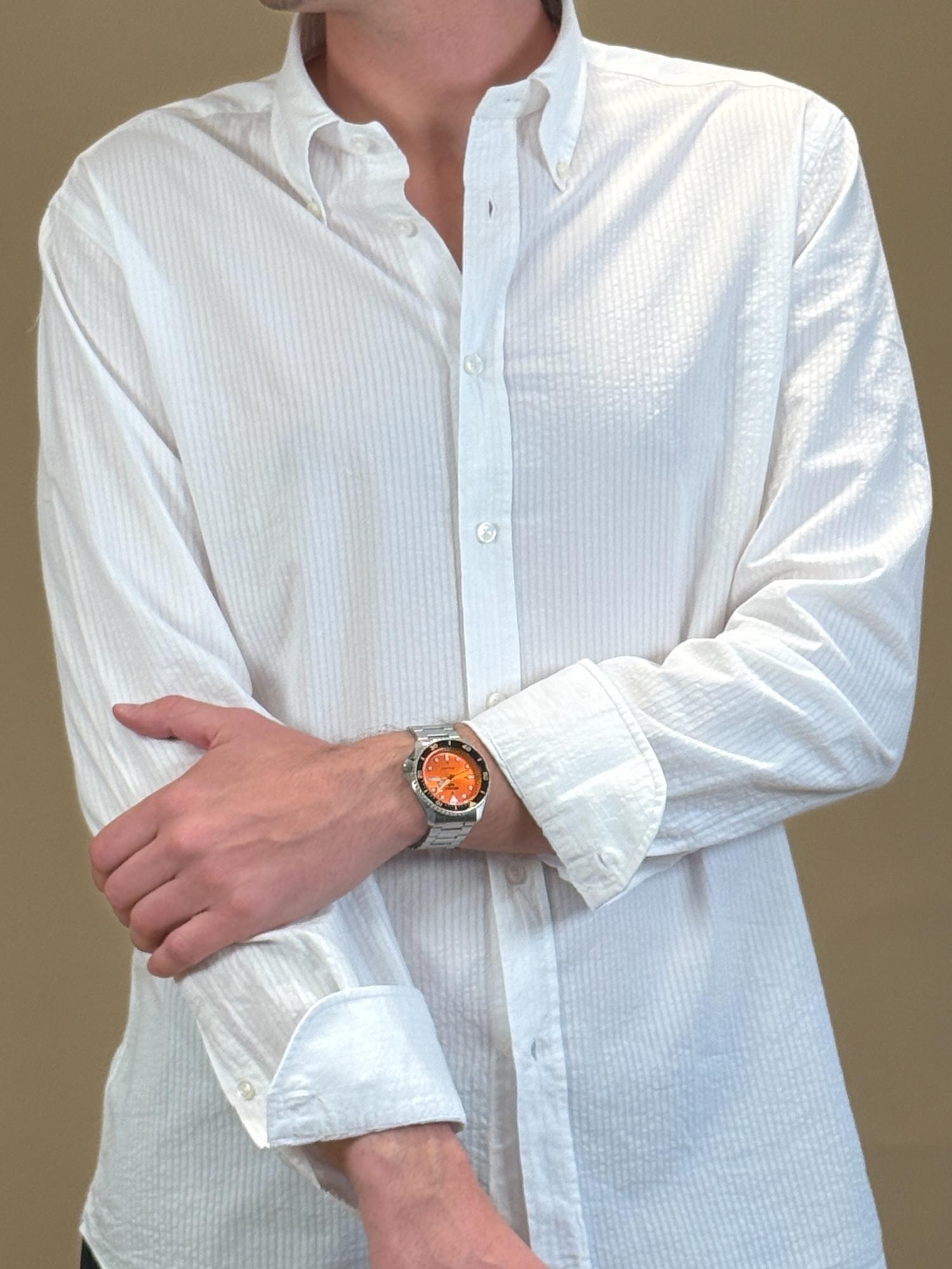 Camicia Seersucker 768ML81210 001 Xacus