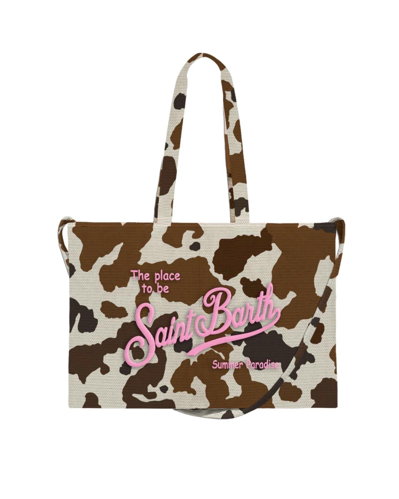 Borsa Essential Canvas Cow Skin EBAGN007 00274L MC2 Saint barth 