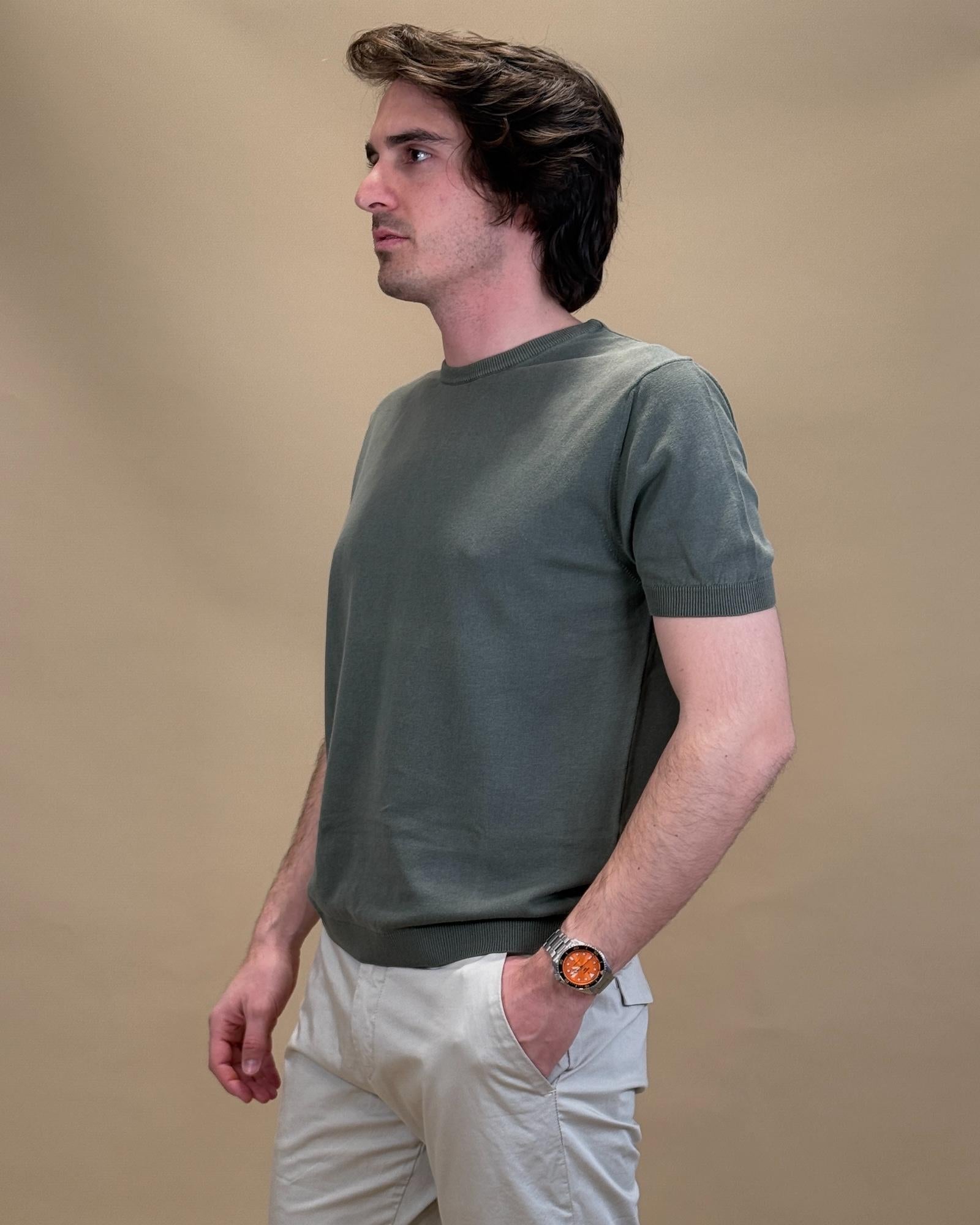 T-shirt Crepe in Filo 56063S 22053 Gaffi