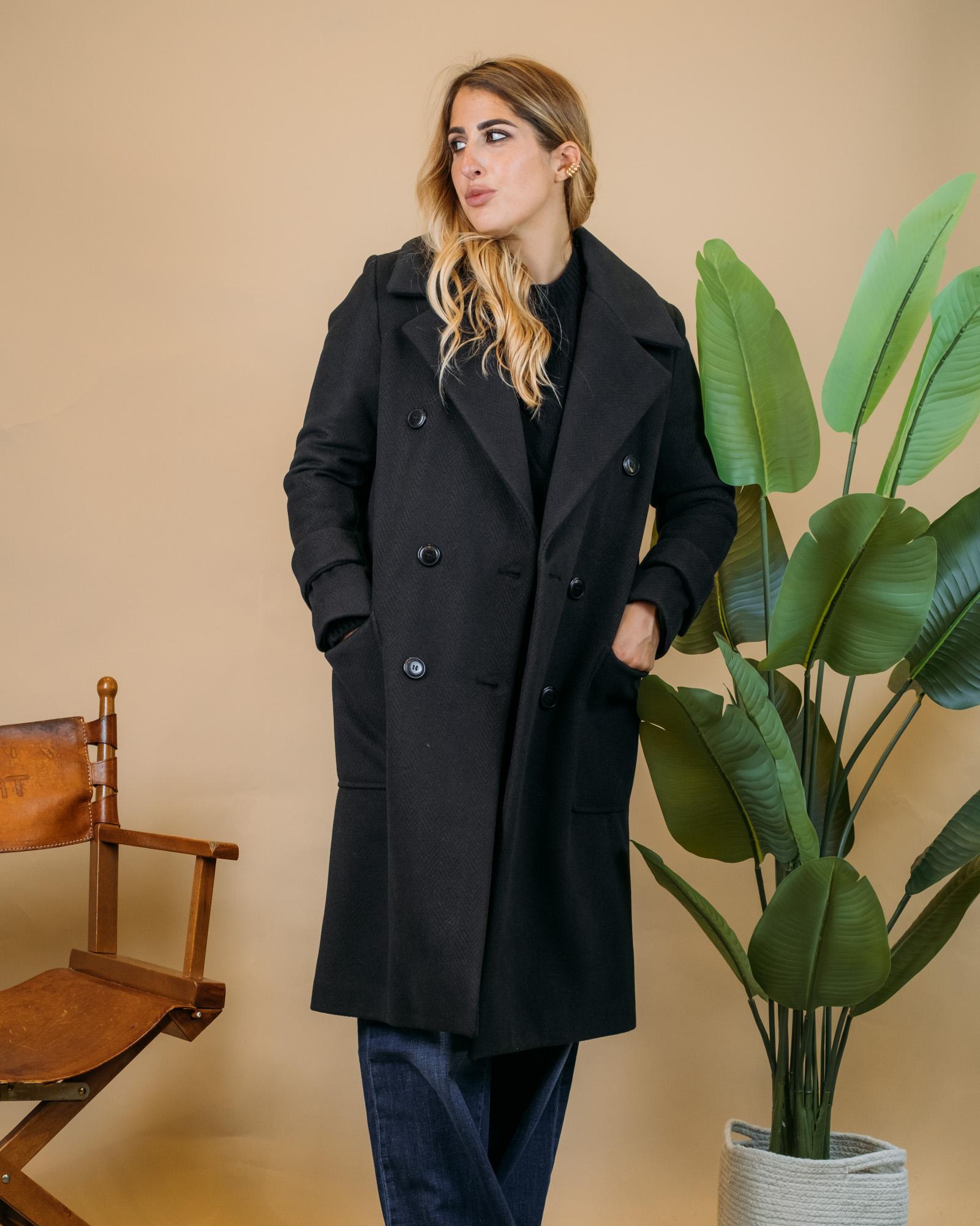 Doppiopetto Lungo 38GC777 NERO Fabiana B. 