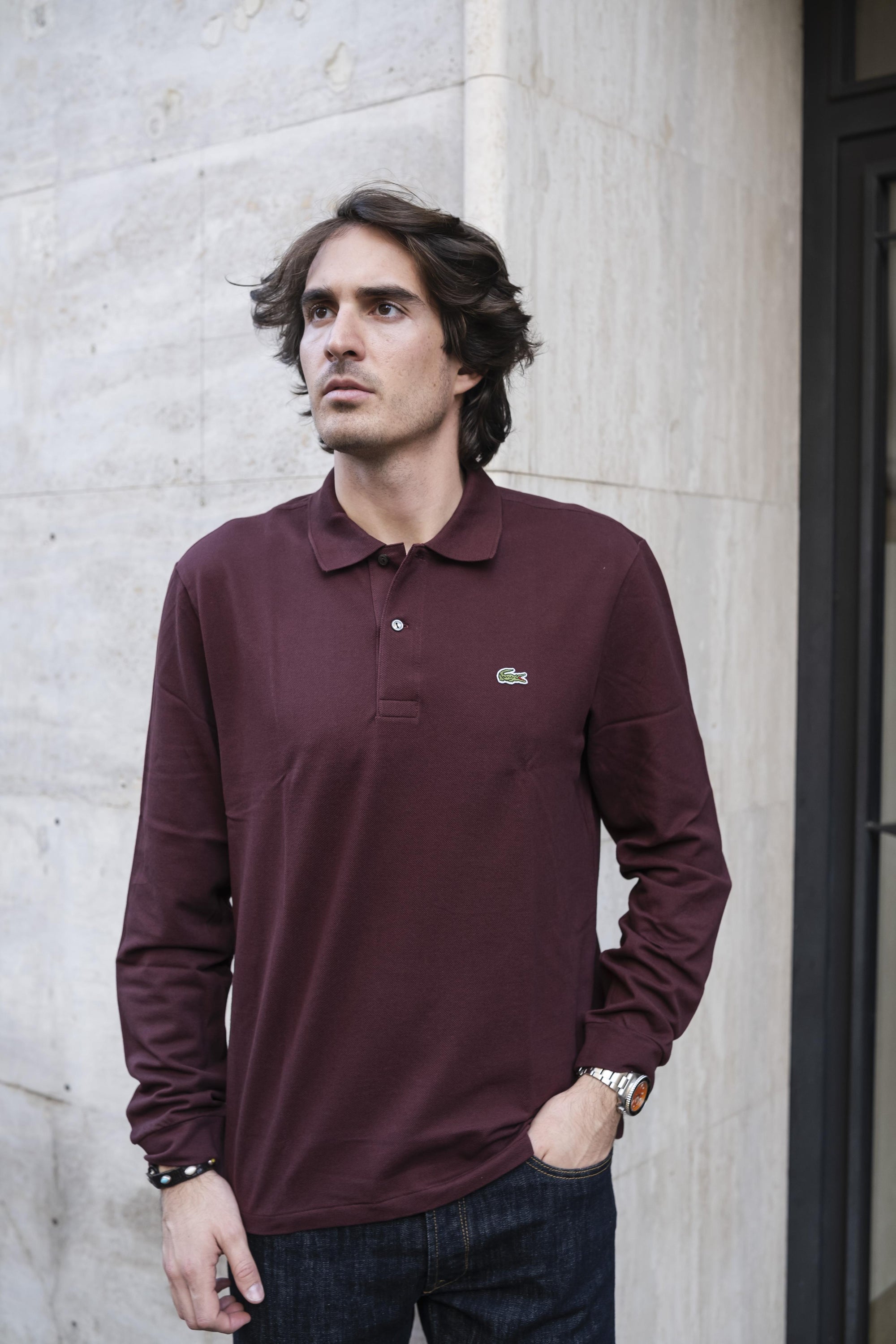 Polo Manica Lunga L1312BZD EXPRESSO Lacoste 