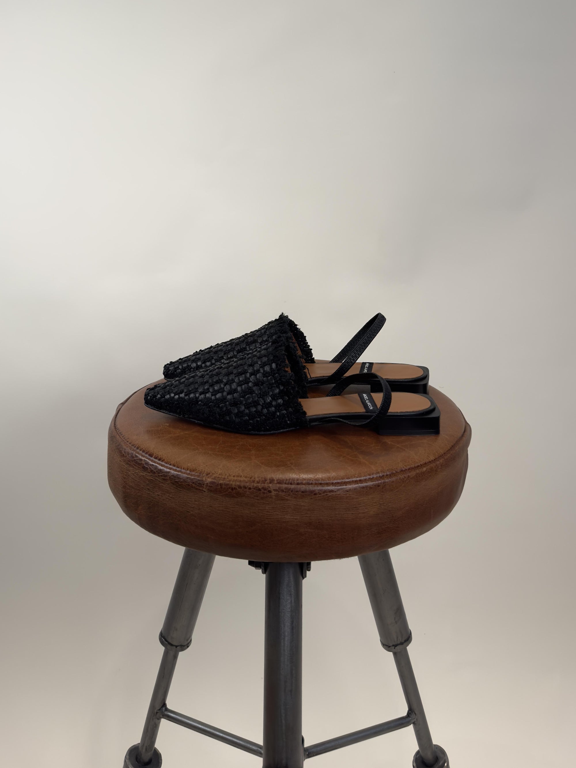 Scarpa con Cinturino 25009-530B RAFIA 5697 Angel Alarcon