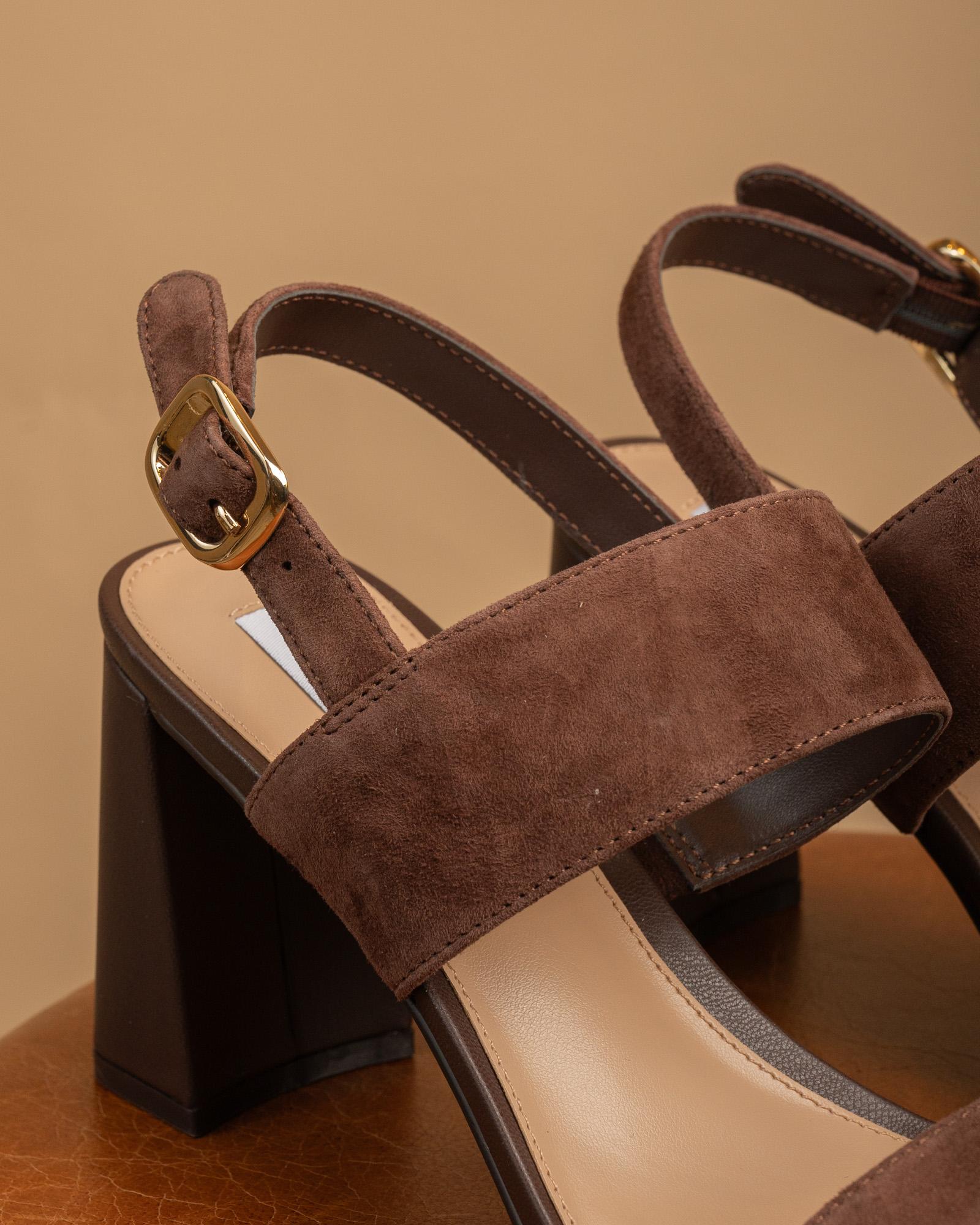 Sandalo Wendie Suede Chocolate SMSWENDIE 880 Steve Madden 