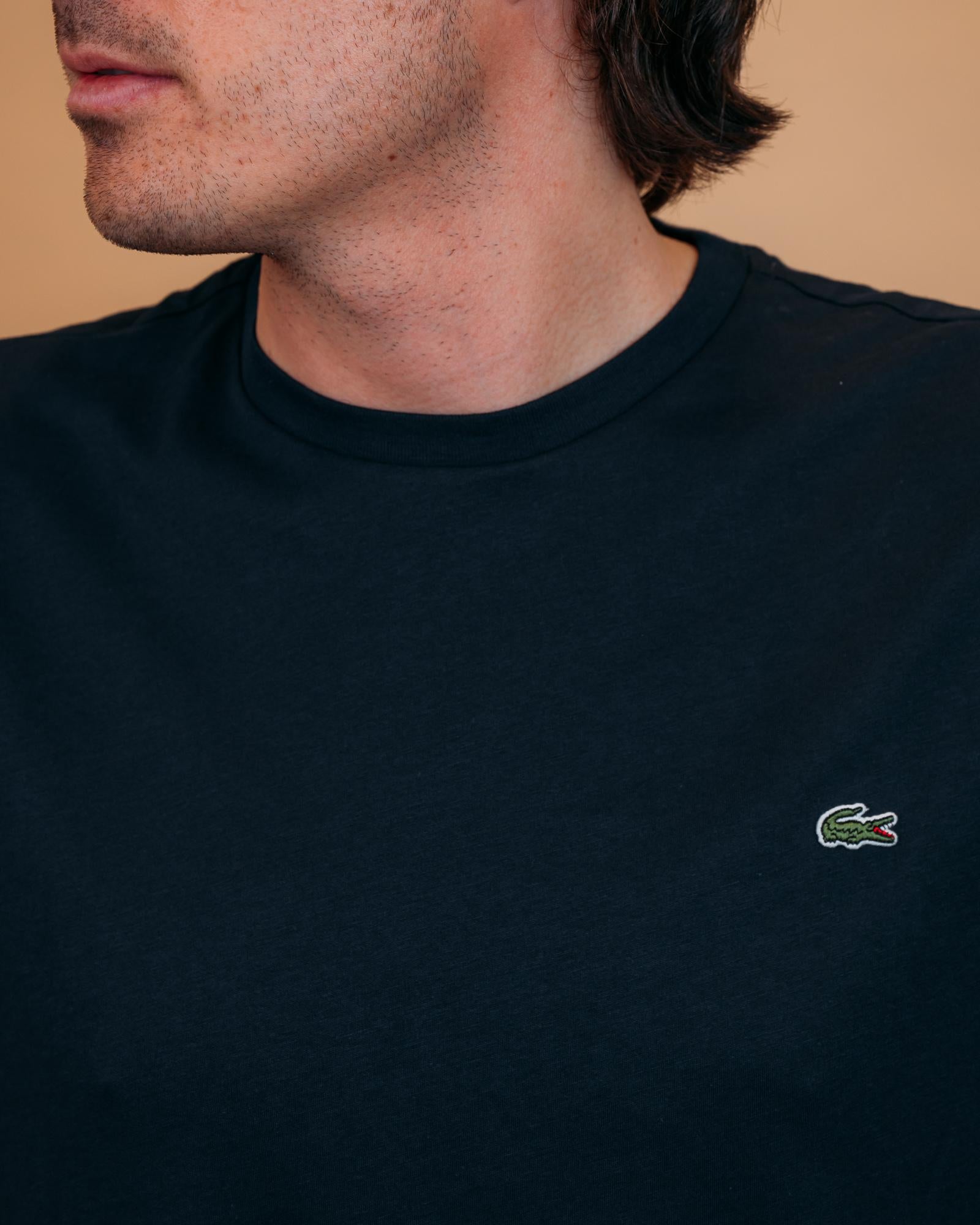 T-shirt Pima Blu Navy TH6709 166 Lacoste 