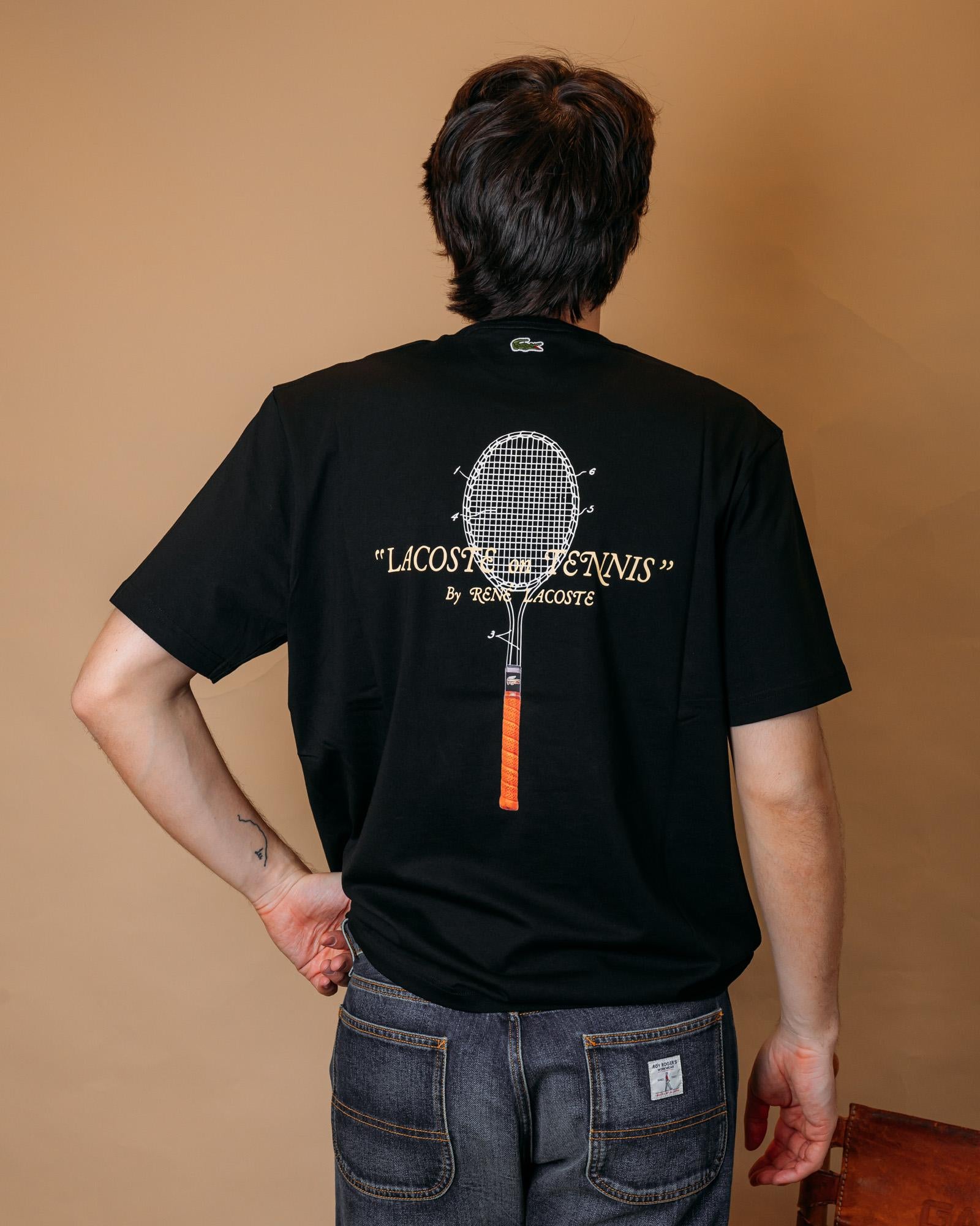 T-shirt Racchetta Black TH1425 031 Lacoste 