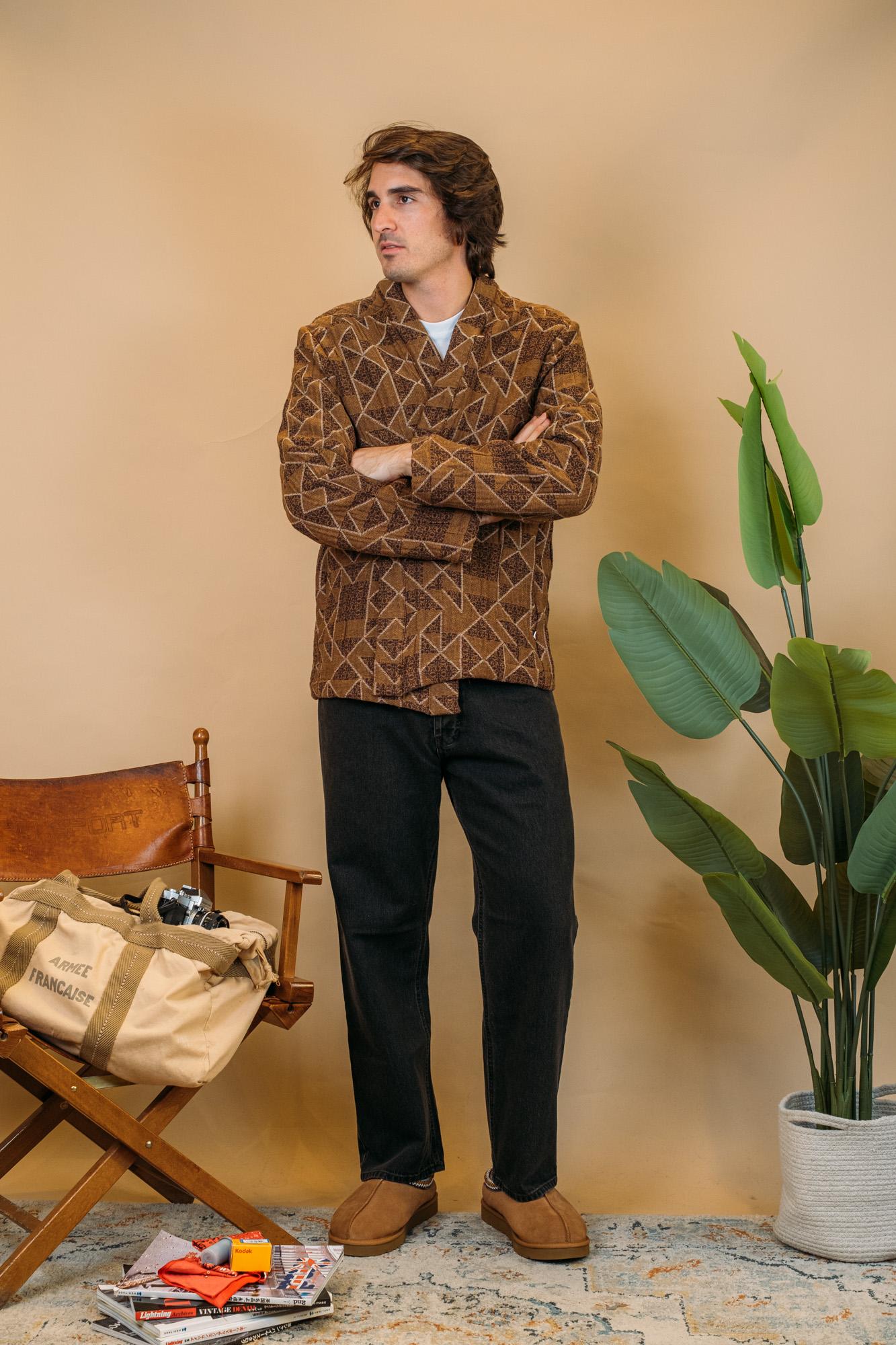 Kimono Bilbao BILBAO JACQUARD TERRA Wooden 