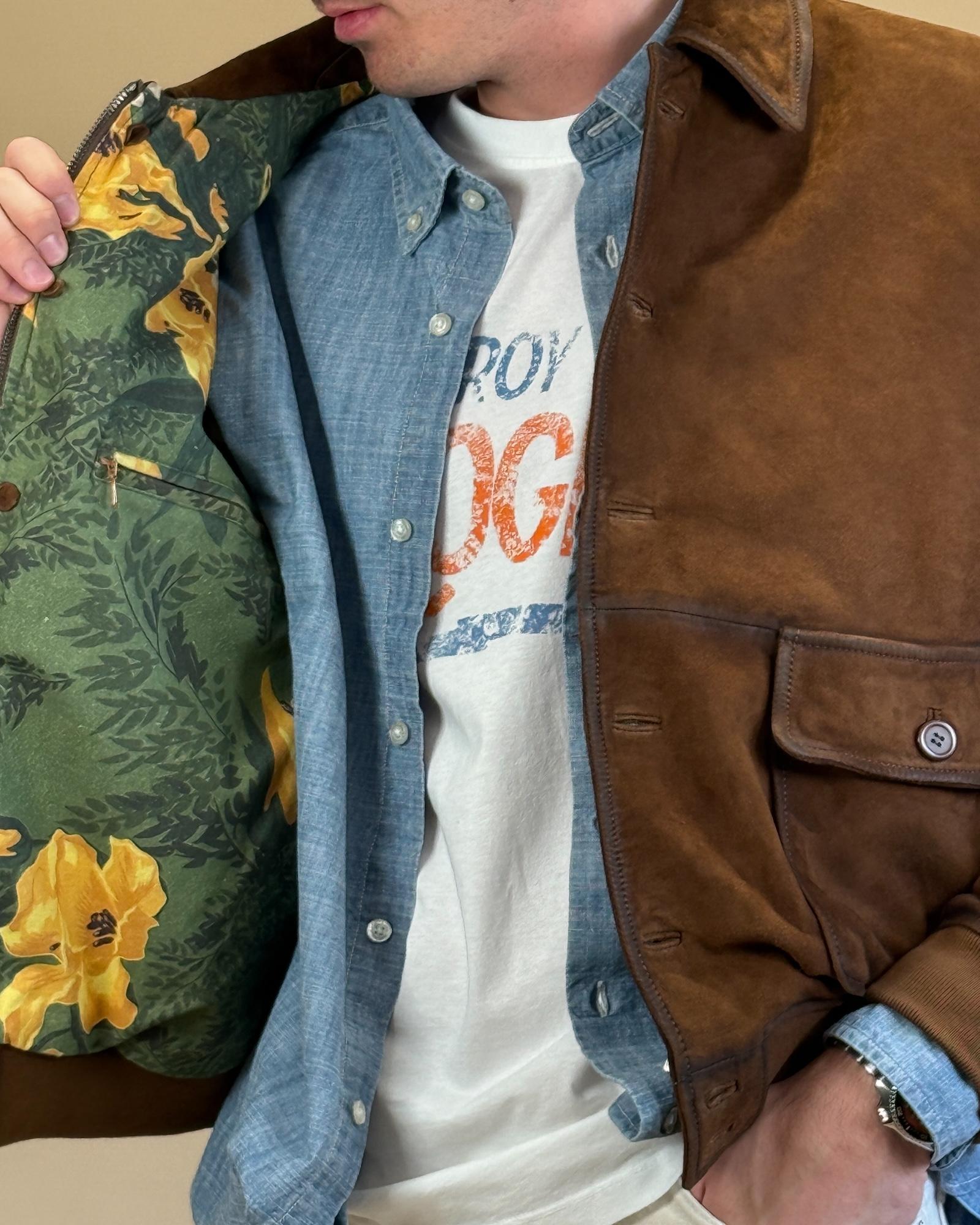 Giacca Newman in Suede RRU90143CK45XXXX C0241 Roy Roger's