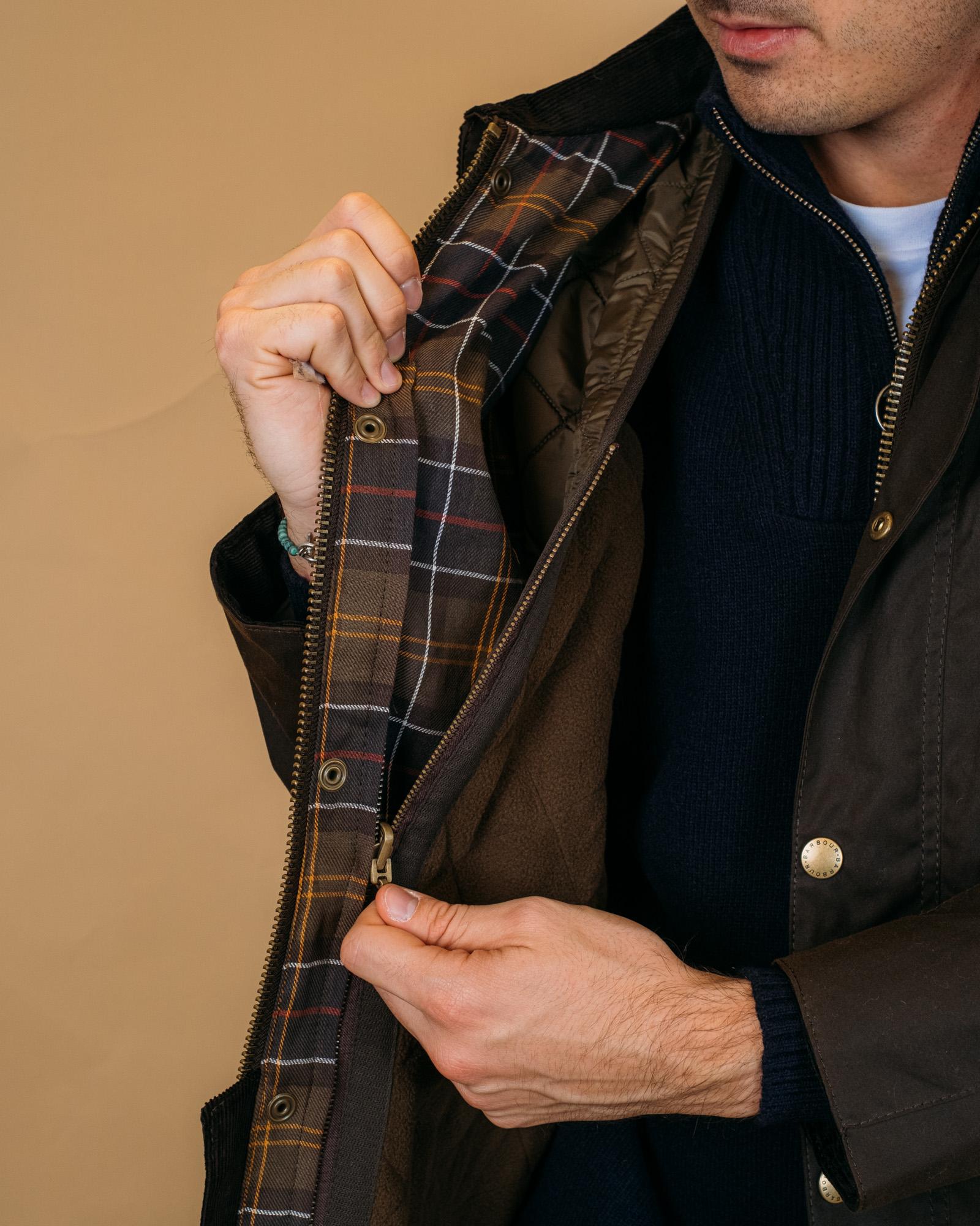 Polarquilt Waistcoat Zip MLI0002 OL91 Barbour 