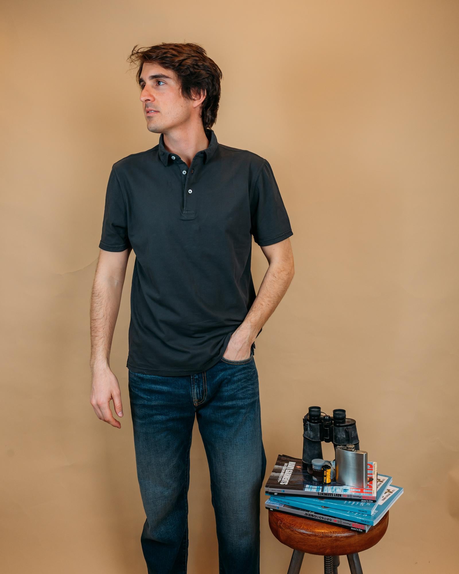 Polo Carbon Faded Black BLKM7011-11 FB Bl'ker 
